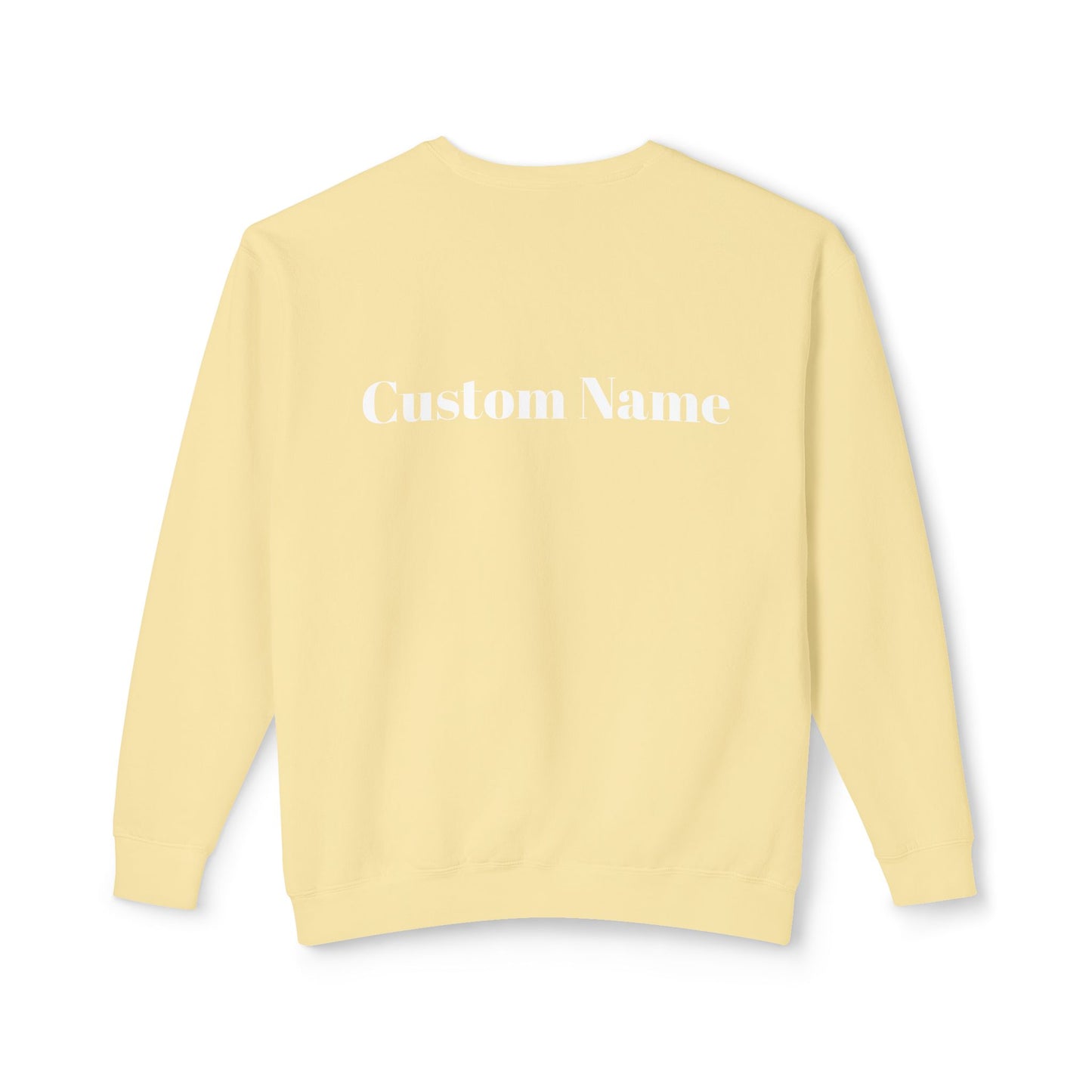 Tucson Pickleball Unisex Lightweight Garment Dyed Crewneck Sweatshirt. Can customize back or sleeve