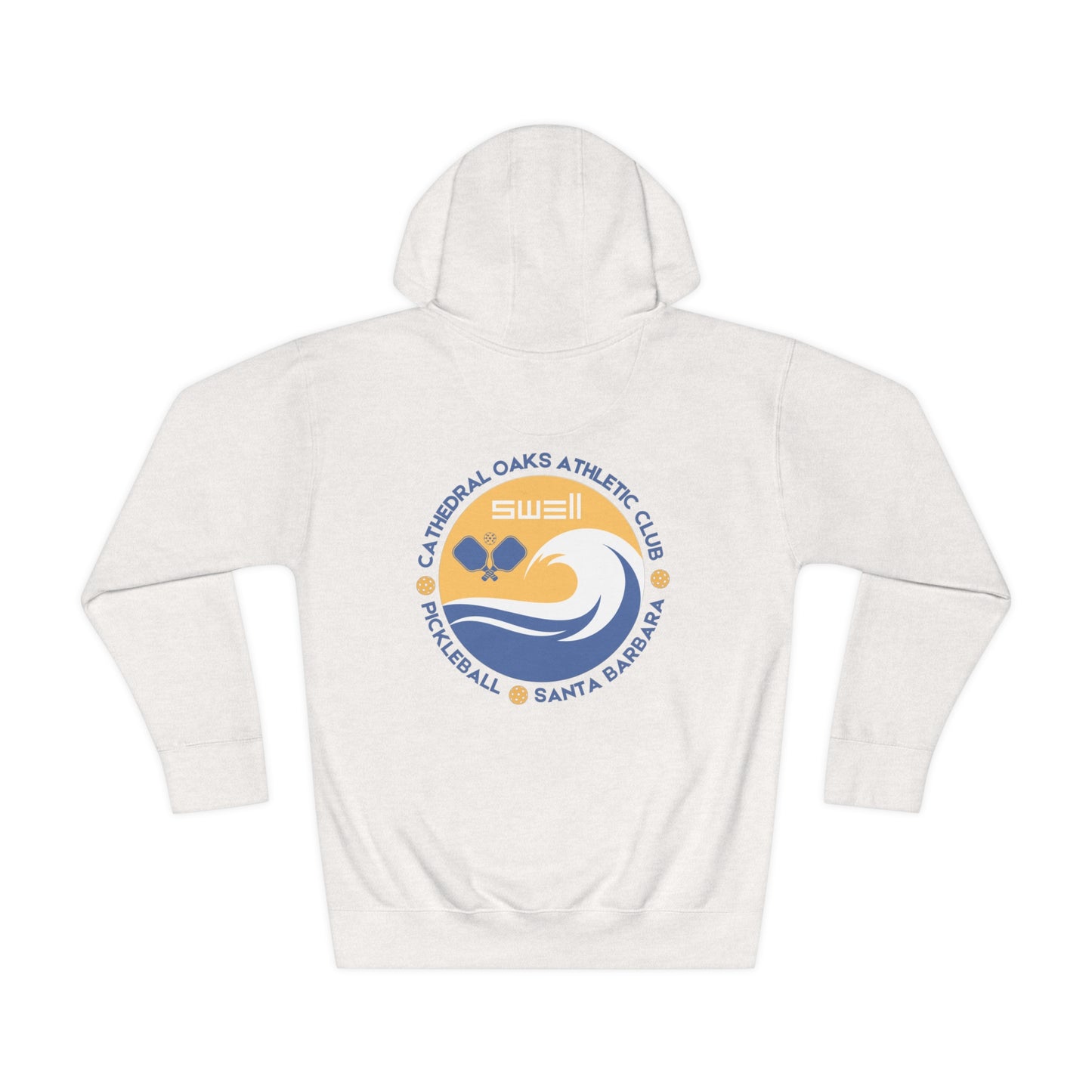 Cathedral Oaks SWELL Pickleball Unisex Fleece Hoodie - no sleeve writing - heavier