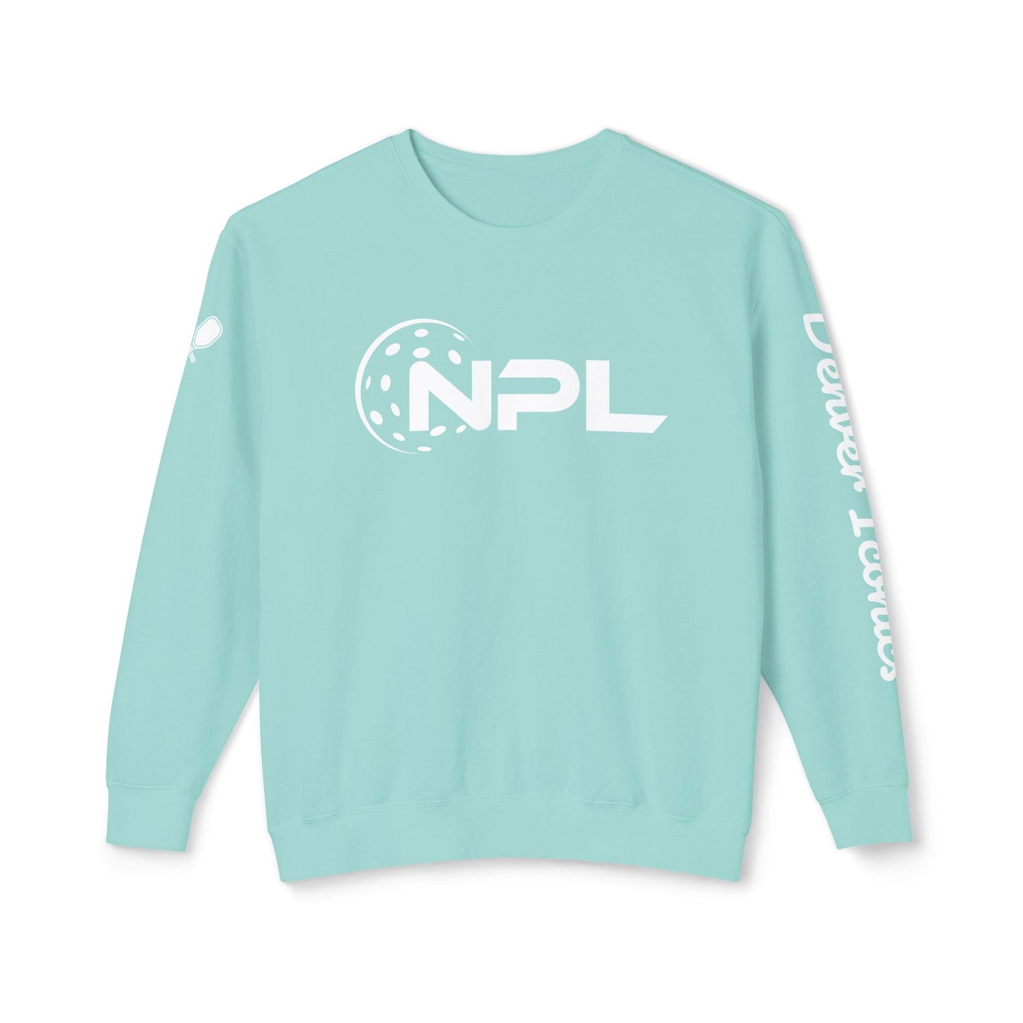 NPL Garment Dyed- Denver Iconics - Unisex 100% Cotton Lightweight Crew - Customize Sleeve w/ Name
