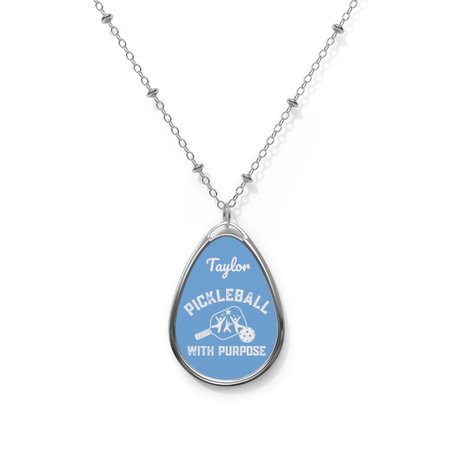Pickle with Purpose - Oval Necklace (customized)