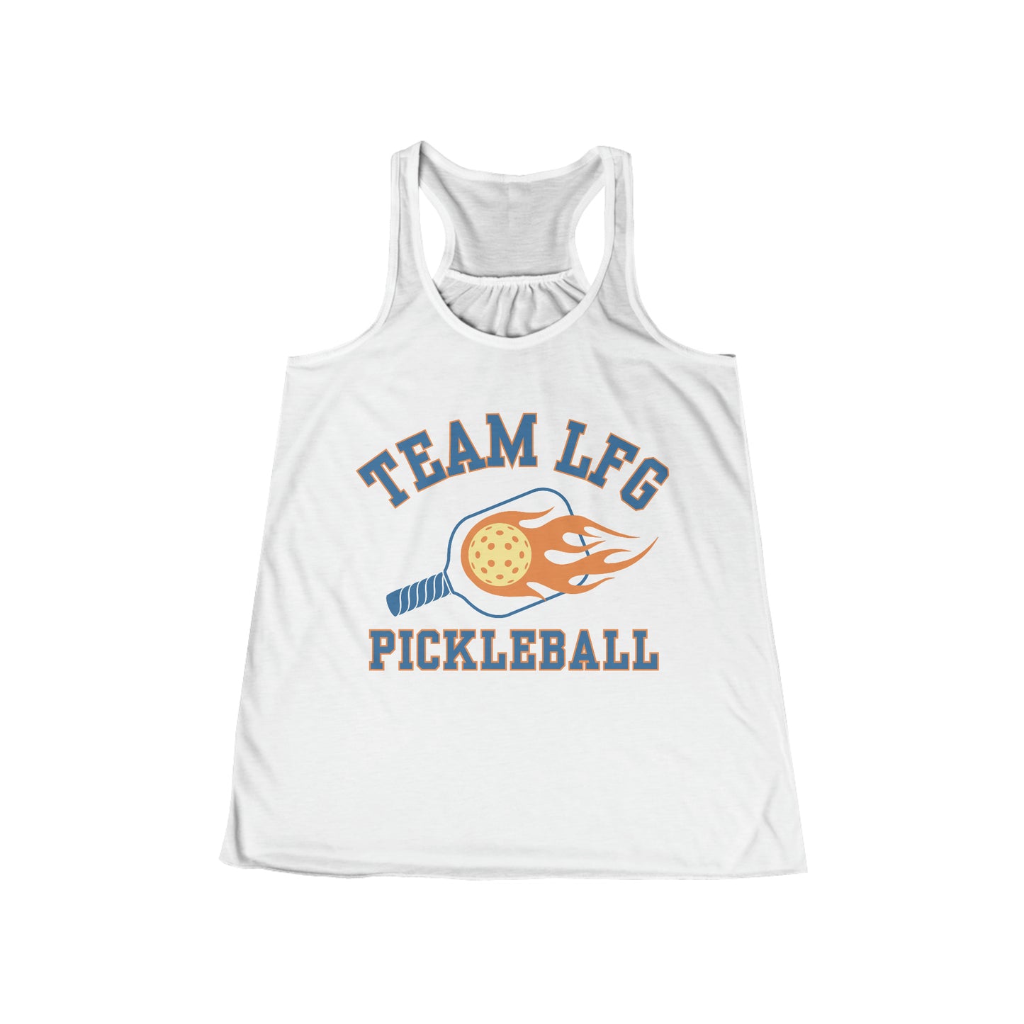 Team LFG Pickleball - Women's Flowy Racerback Tank. Customize back