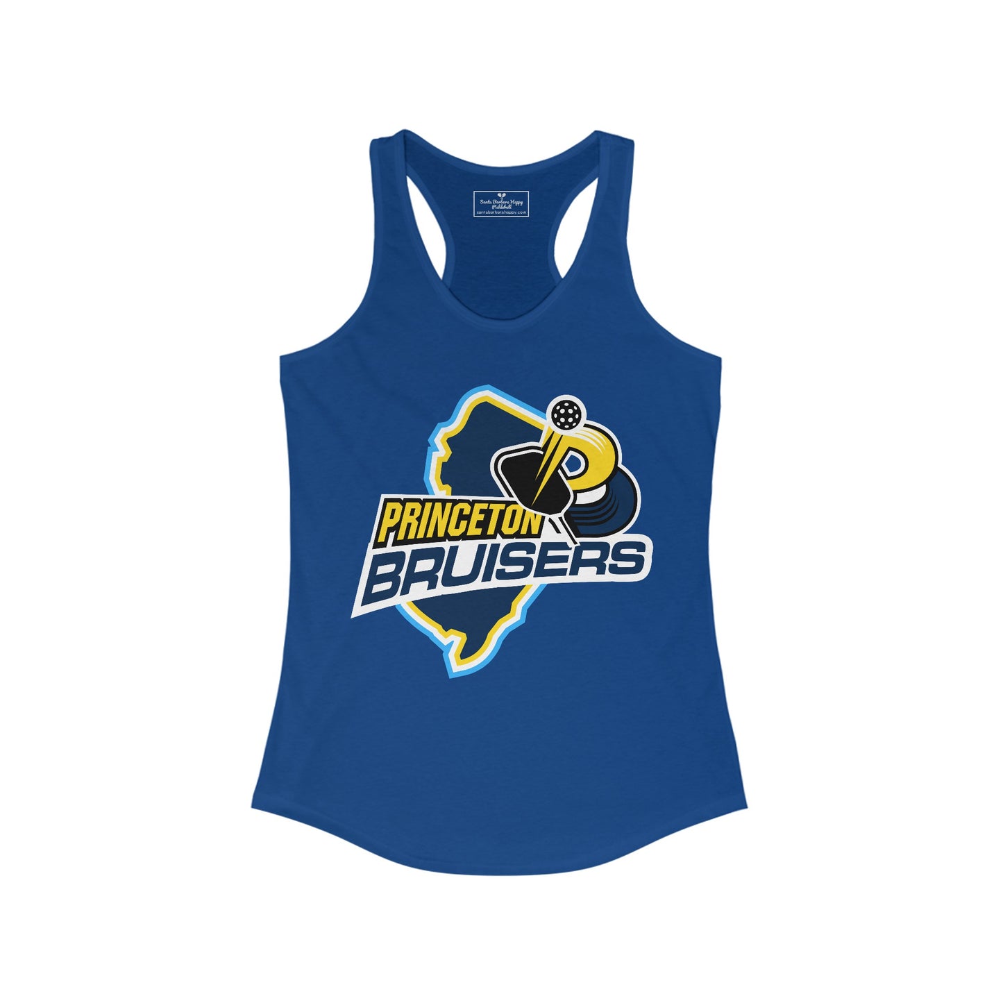 Heim Sponsor shirts - Princeton Bruisers- Women's Ideal Racerback Tank (Can add name back)