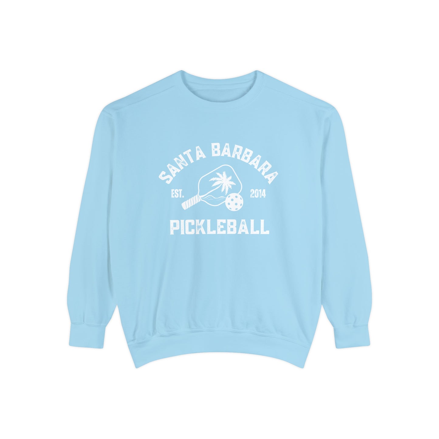 Santa Barbara Pickleball Beachy Comfort Colors -Garment Dyed Crews