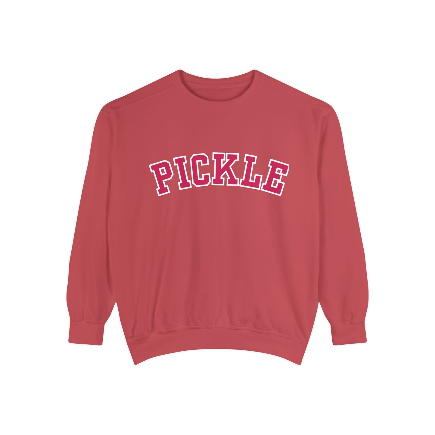 PICKLE Unisex Garment Dyed Medium Weight Collegiate Crew - can customize back