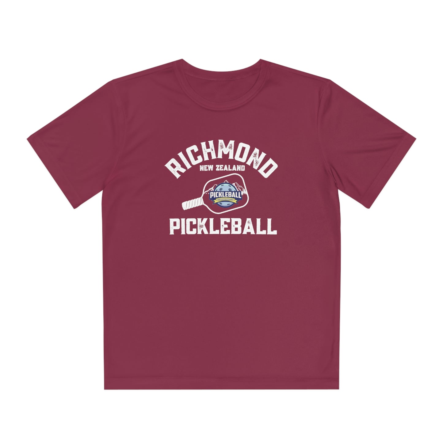 Richmond New Zealand Pickleball - Youth Competitor Tee Moisture Wicking - SPF 40