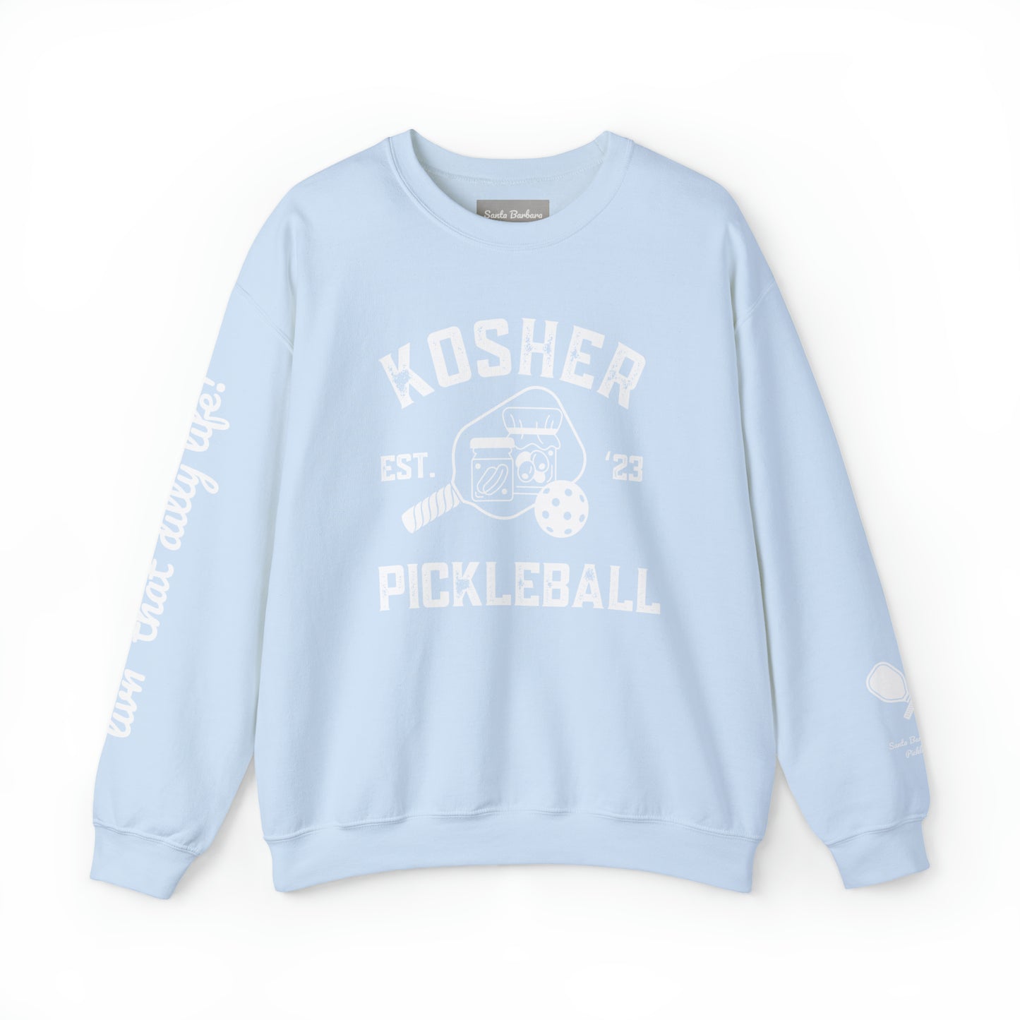 Kosher Pickleball Crew - Livin’ that dilly life! Can add your name to the sleeve please add in notes