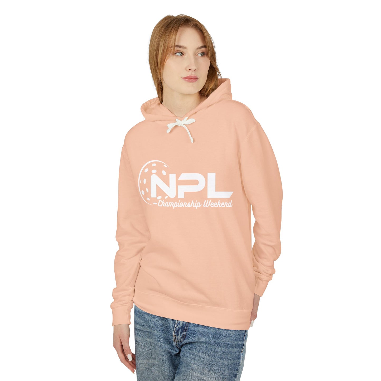 NPL Championship Weekend -Garment Dyed Unisex Lightweight Hoodie - Customize back