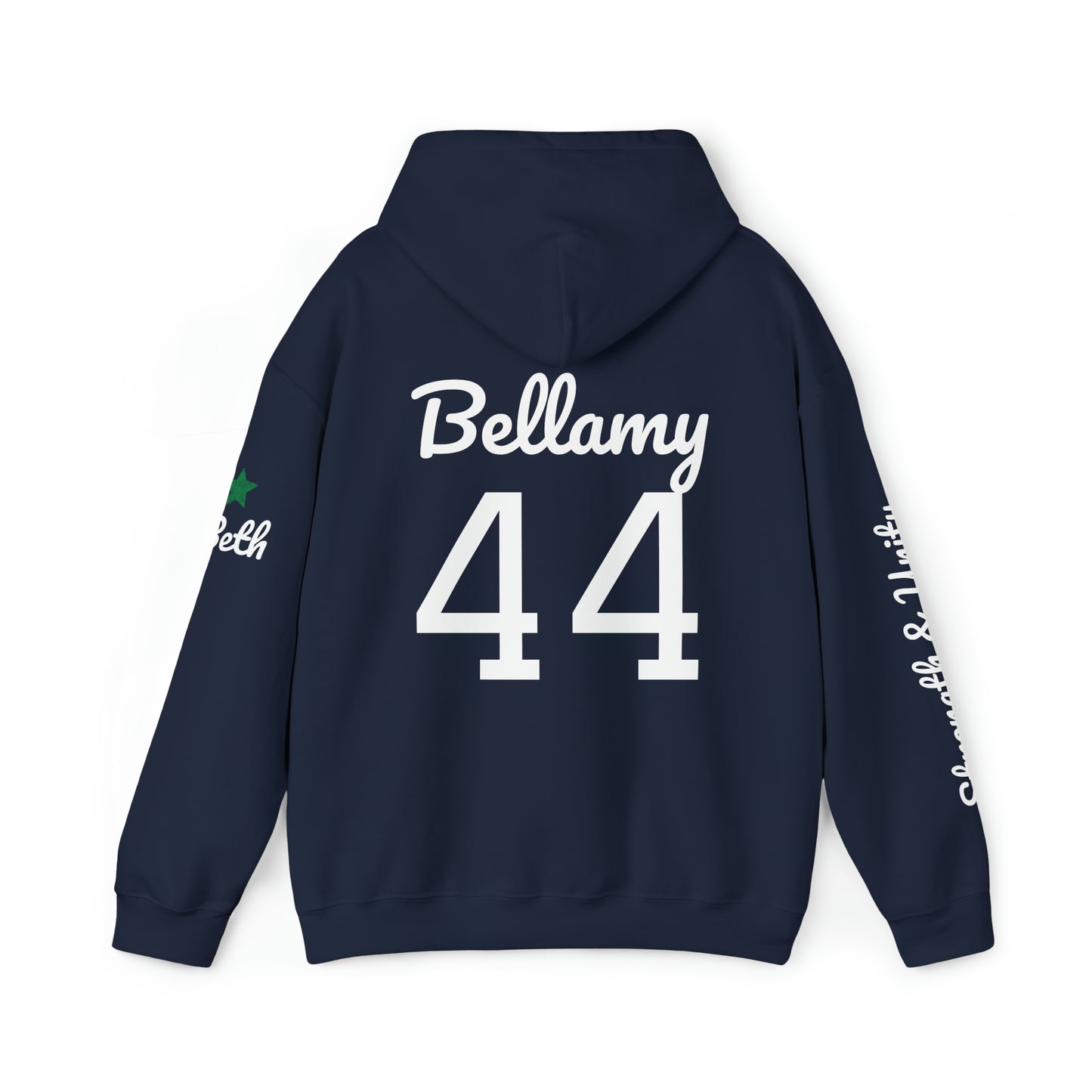 OKC Punishers Hoodie w/ Stars Green Letters - customize sleeve & back