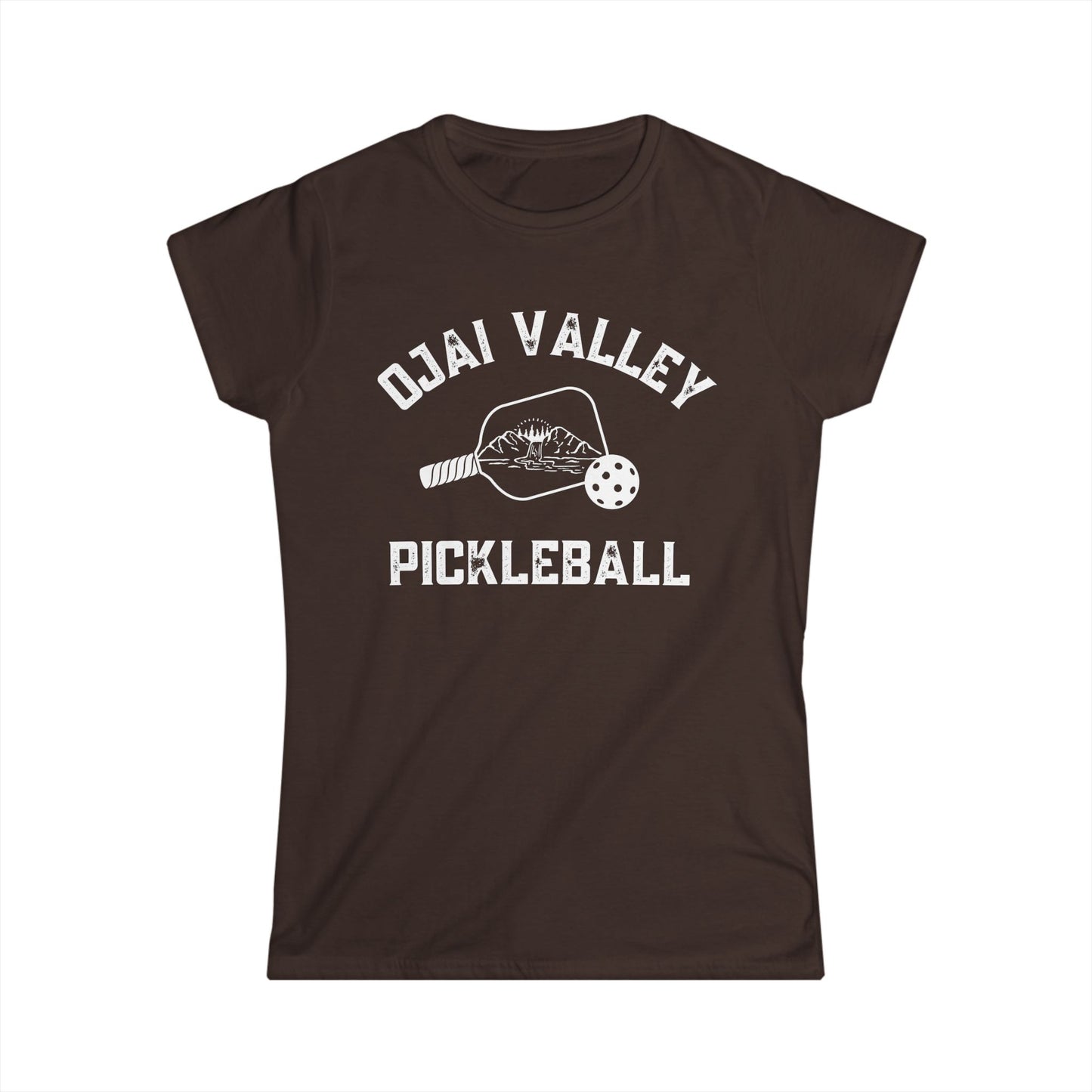 Ojai Valley Pickleball Women's Softstyle Tee