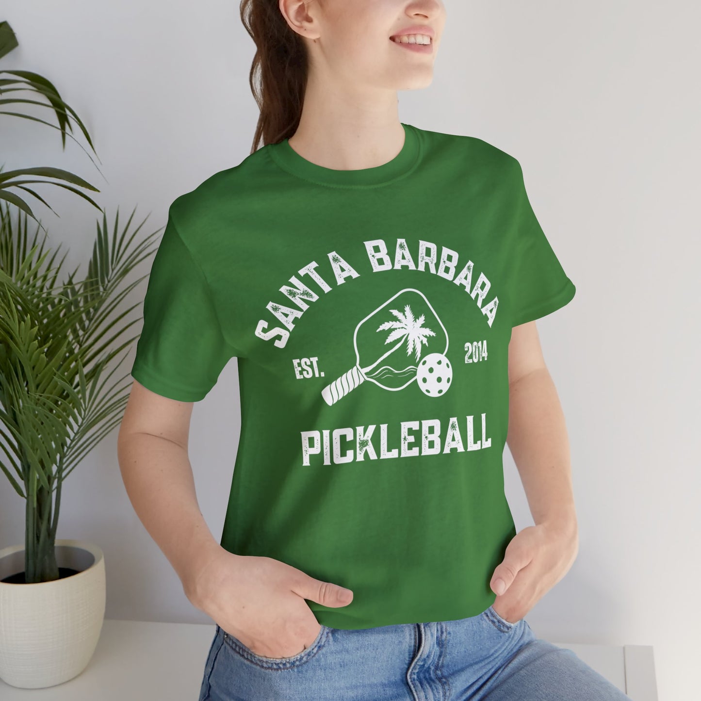 Santa Barbara Pickleball original - 2 day - Unisex 100% airline cotton Jersey Short Sleeve Tee