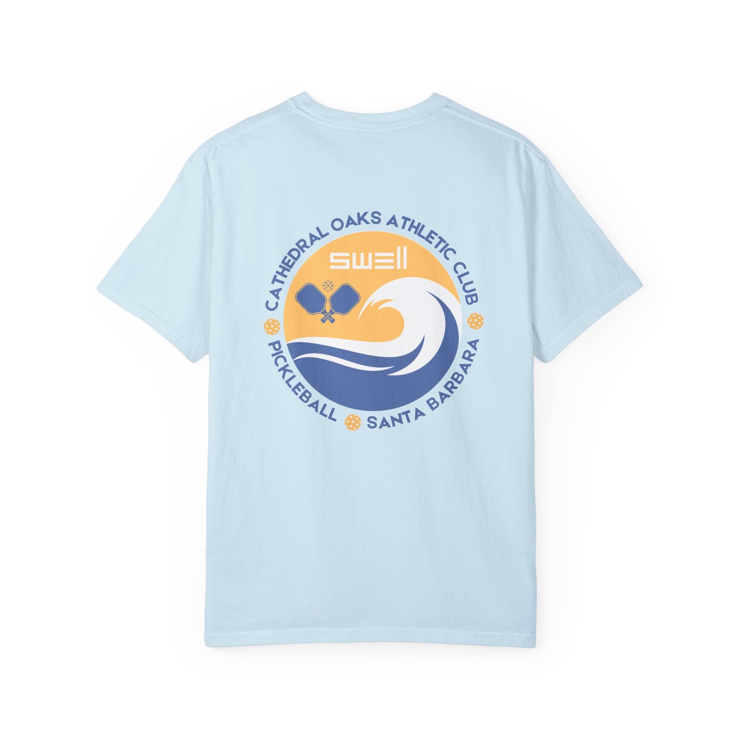 Cathedral Oaks Athletic Club - SWELL - Pickleball Unisex Garment-Dyed T-shirt