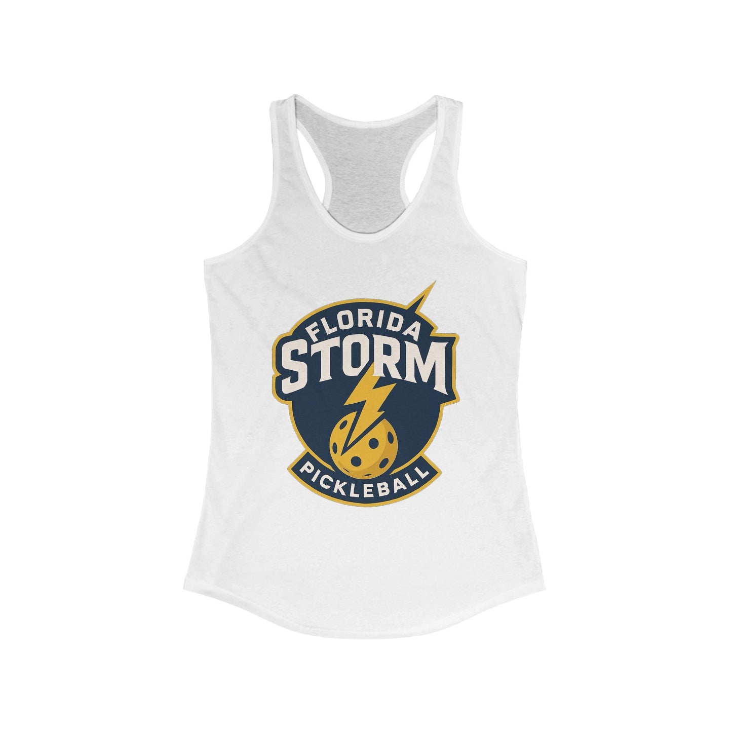 Florida Pickleball - Ideal Women's Ideal Racerback Tank 60 cotton/40 poly- Add name