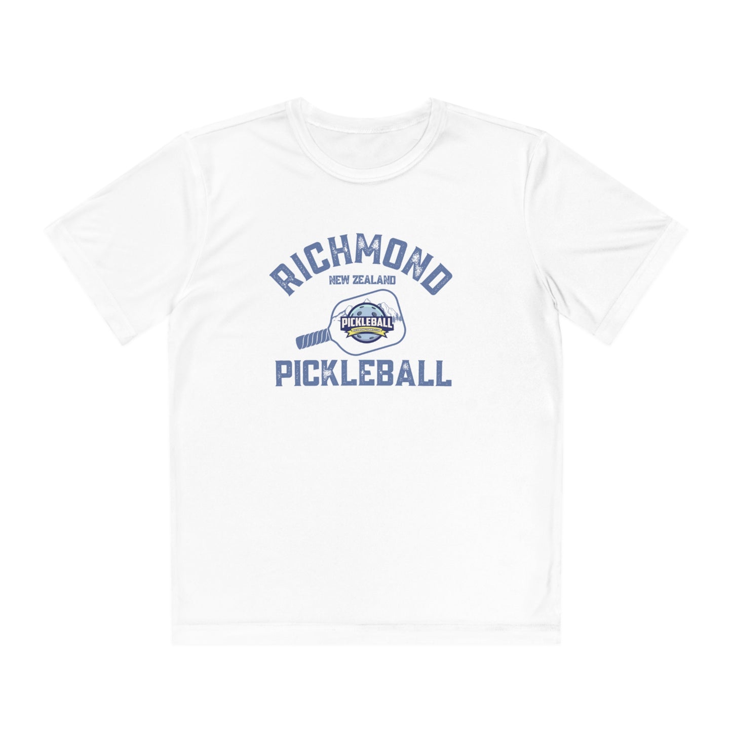 Richmond New Zealand Pickleball - Youth Competitor Tee Moisture Wicking - SPF 40