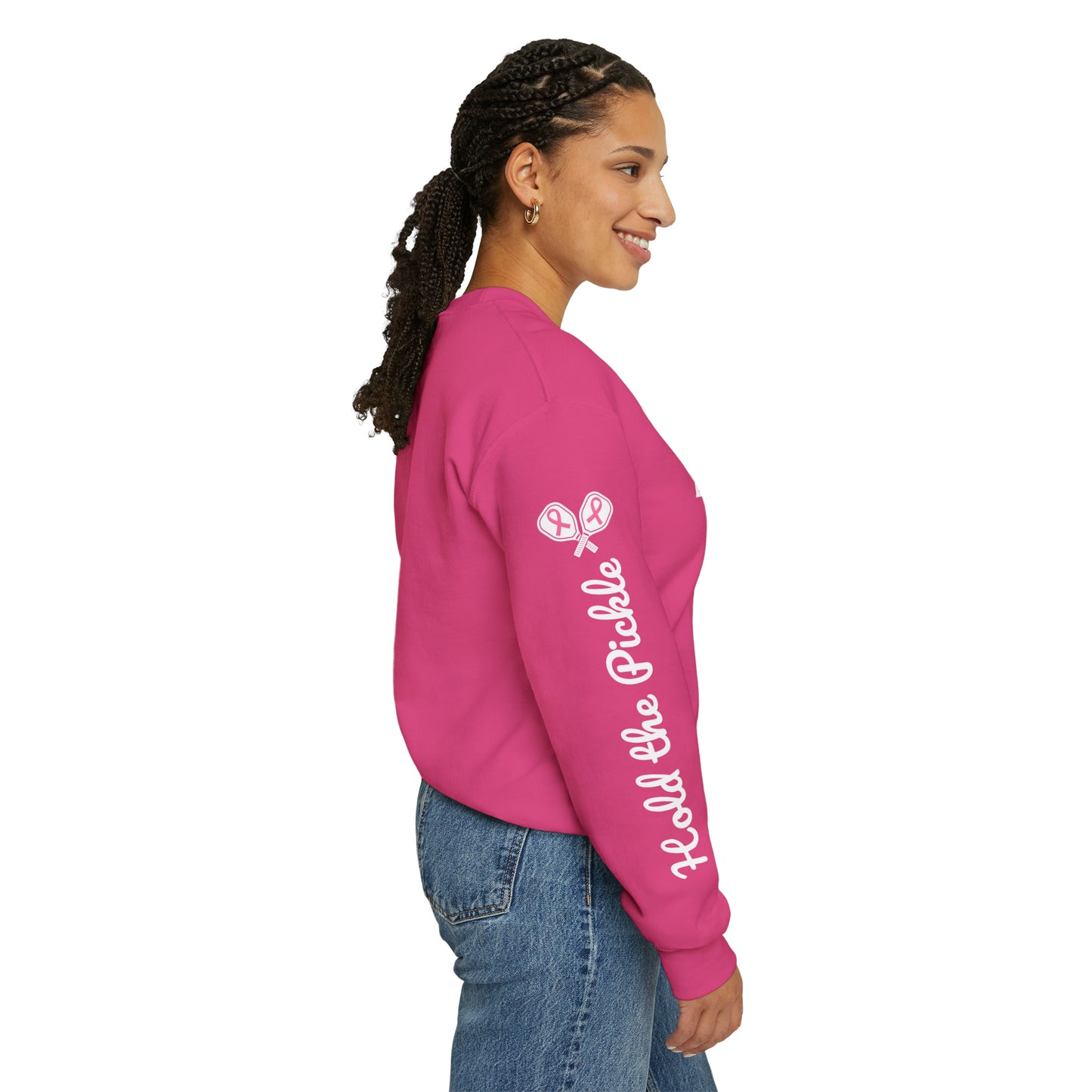 PINK PICKLE Customize Crew - Hold the Pickle - add your name on sleeve or back (add in notes)