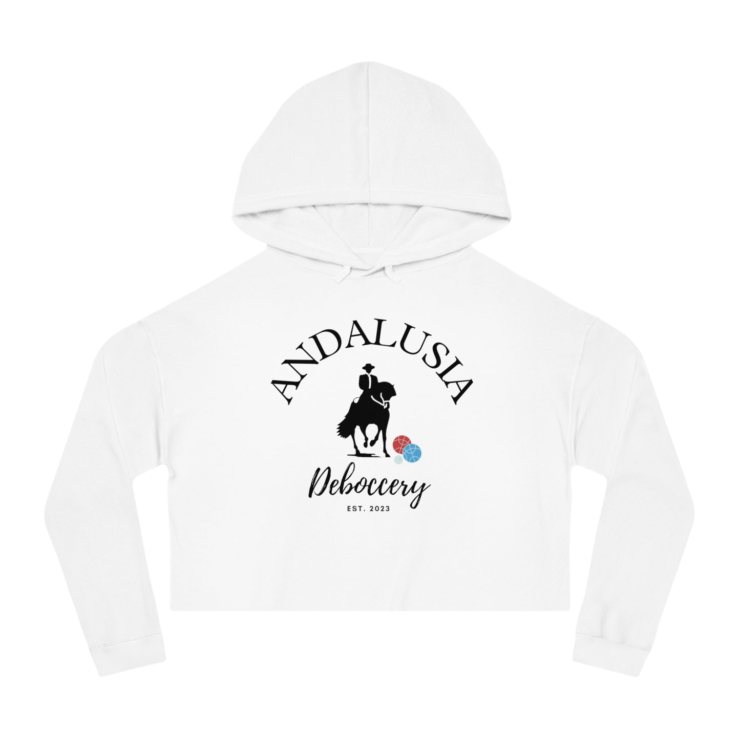 Andalusia Deboccery Women’s Cropped Hoodie -Independent 80% cotton/20% poly