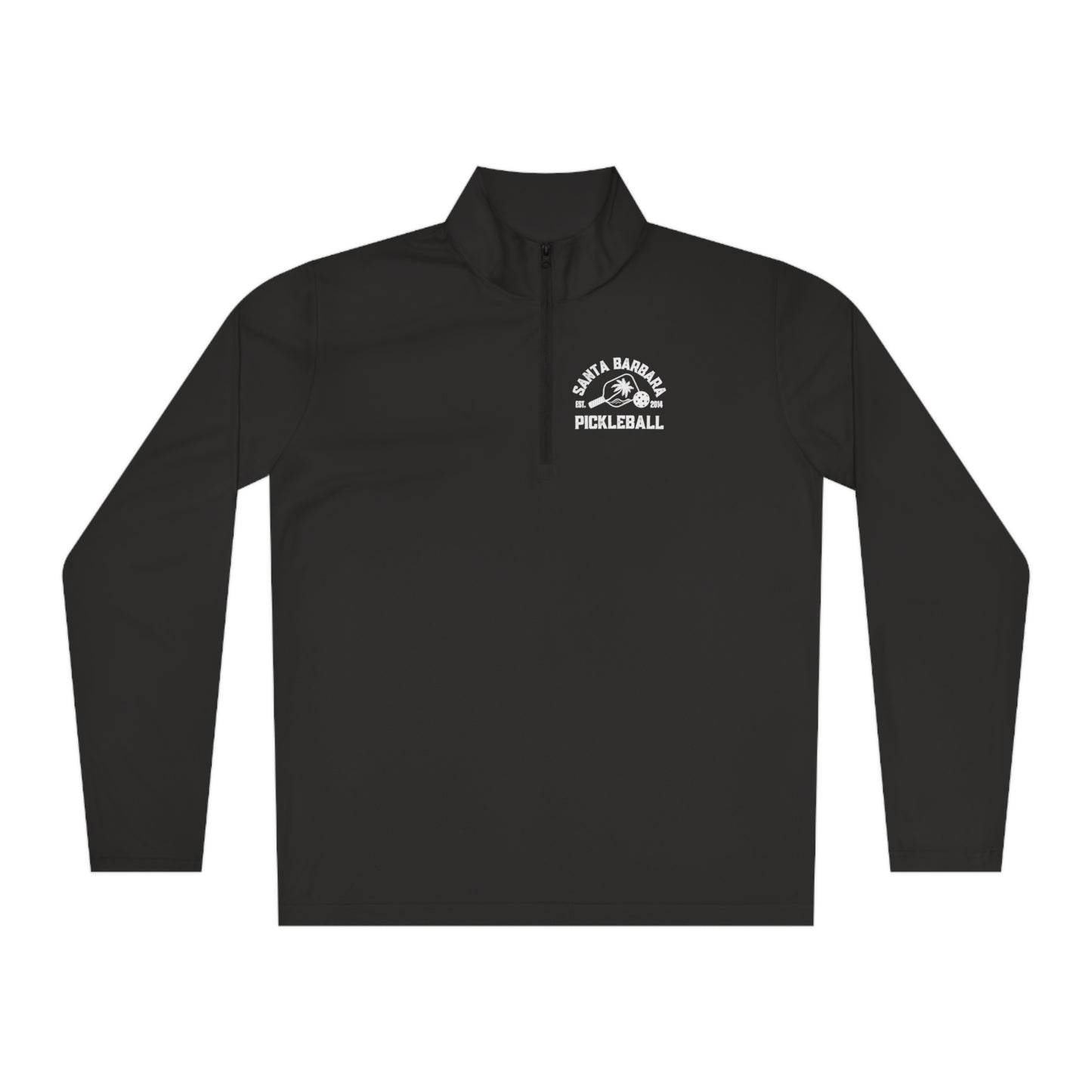 Santa Barbara Pickleball (or your city) Unisex, Moisture Wicking, SPF 40, Quarter-Zip Pullover