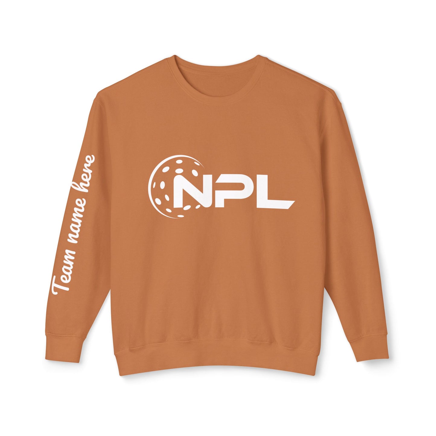 NPL Customize Any Side Unisex Lightweight Garment Dyed Crew
