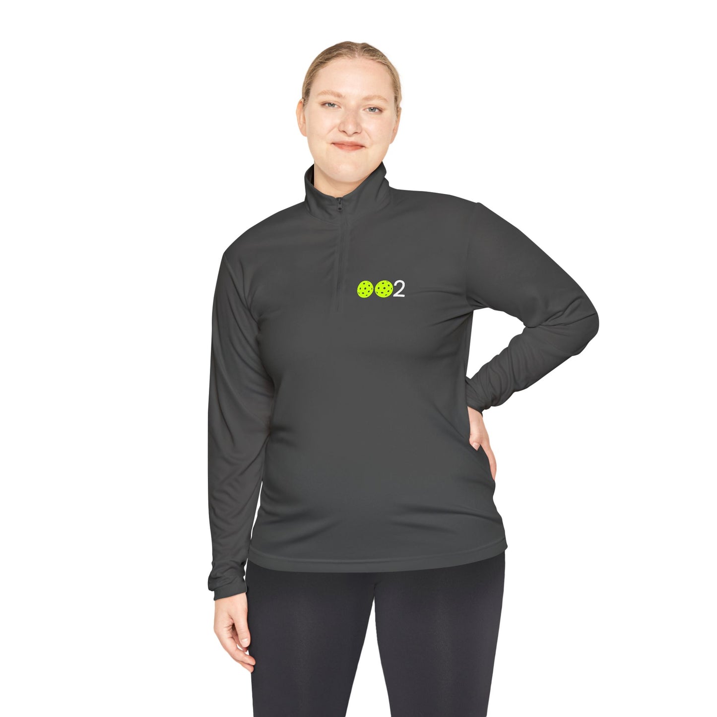 Kirsten PICKLZ 15 Unisex SPF 40 Moisture Wicking Quarter-Zip Pullover - add your number in instructions