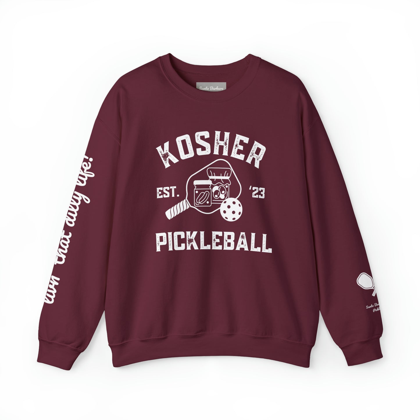 Kosher Pickleball Crew - Livin’ that dilly life! Can add your name to the sleeve please add in notes