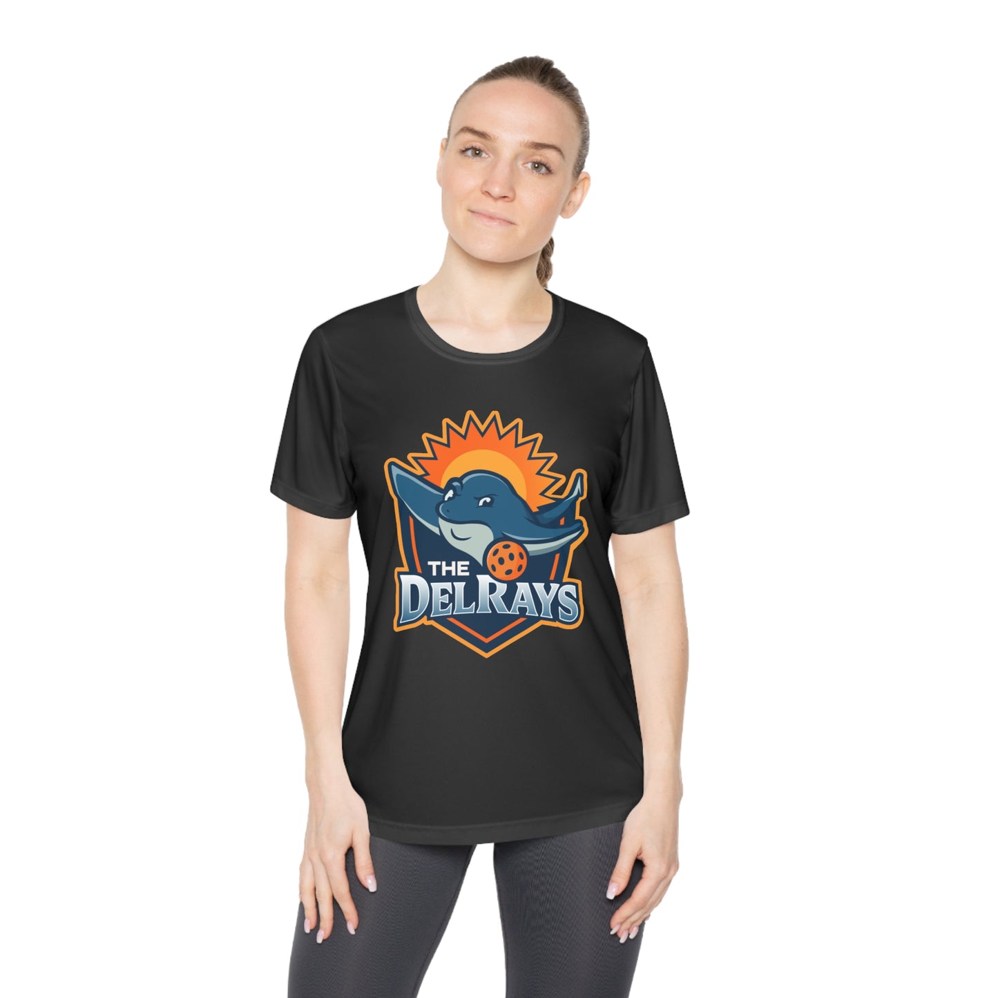 The Del Rays Ladies SPF 40 Sprt Tek Competitor Tee - Add name