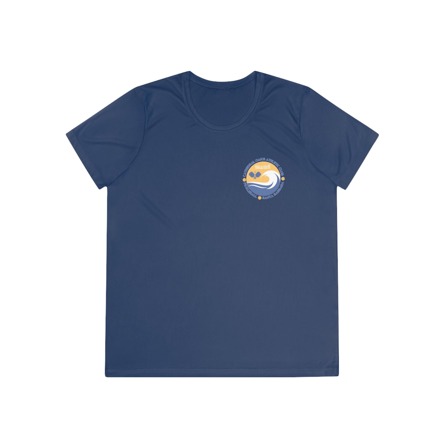 SWELL Cathedral Oaks - CUSTOMIZED SPF 40, Moisture Wicking Ladies Competitor Tee - Can add name left chest or back