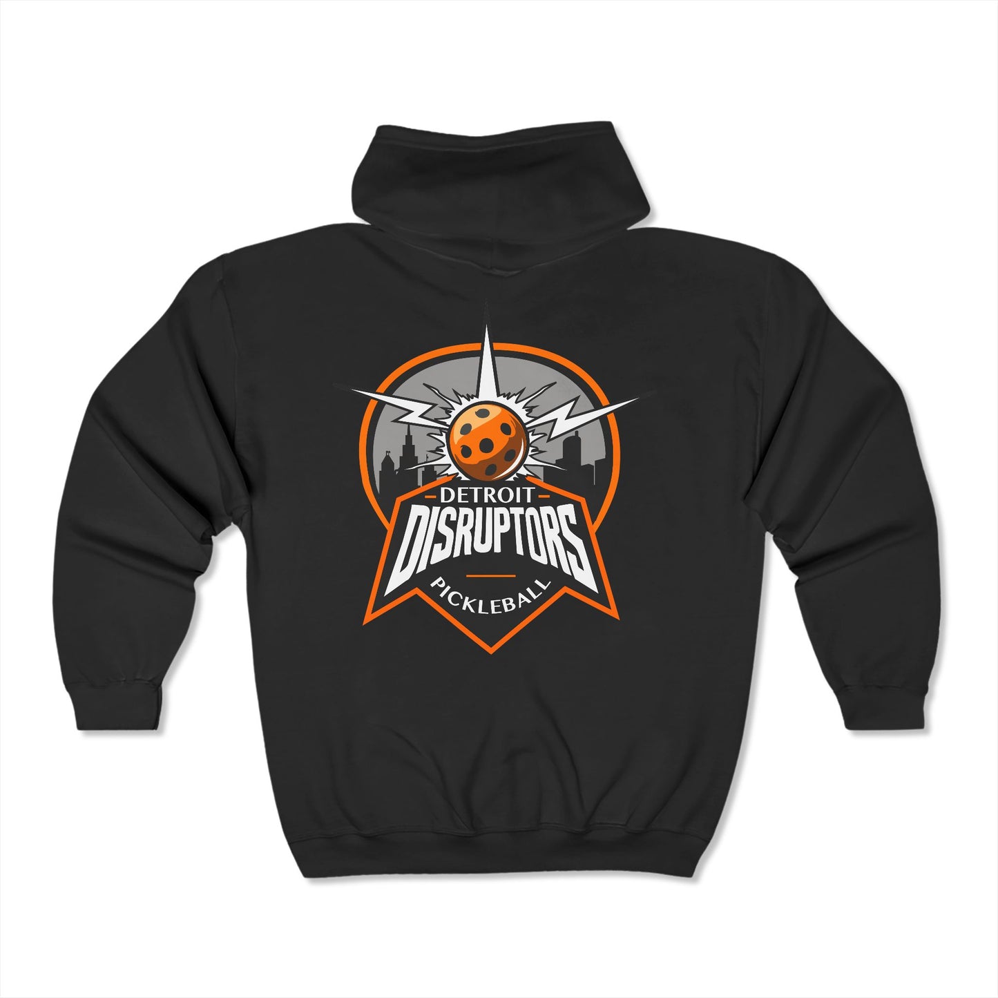Detroit Disruptors Pickleball Hoodie - Unisex Heavy Blend Full Zip Sweatshirt