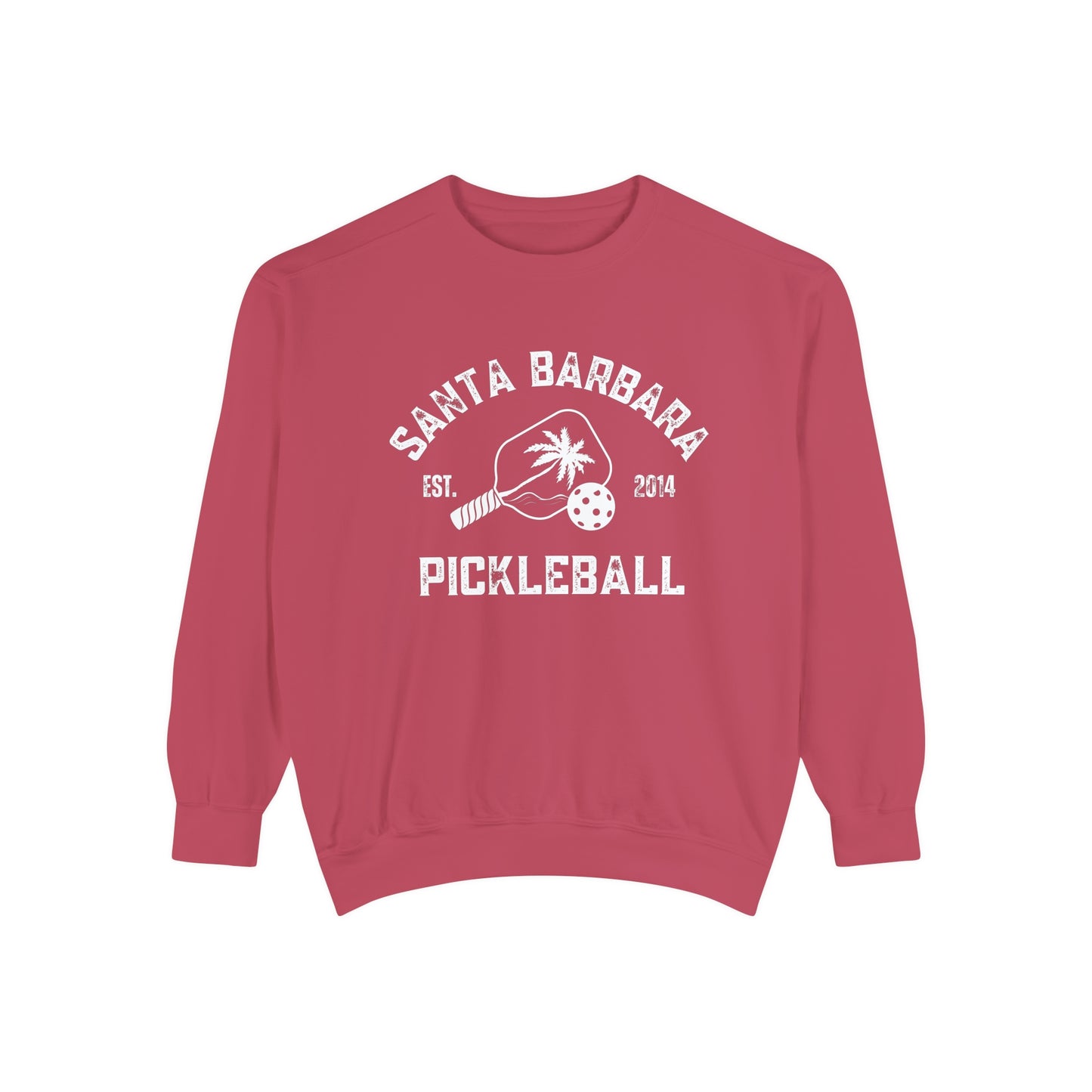 Santa Barbara Pickleball Garment Dyed Medium Weight Crew