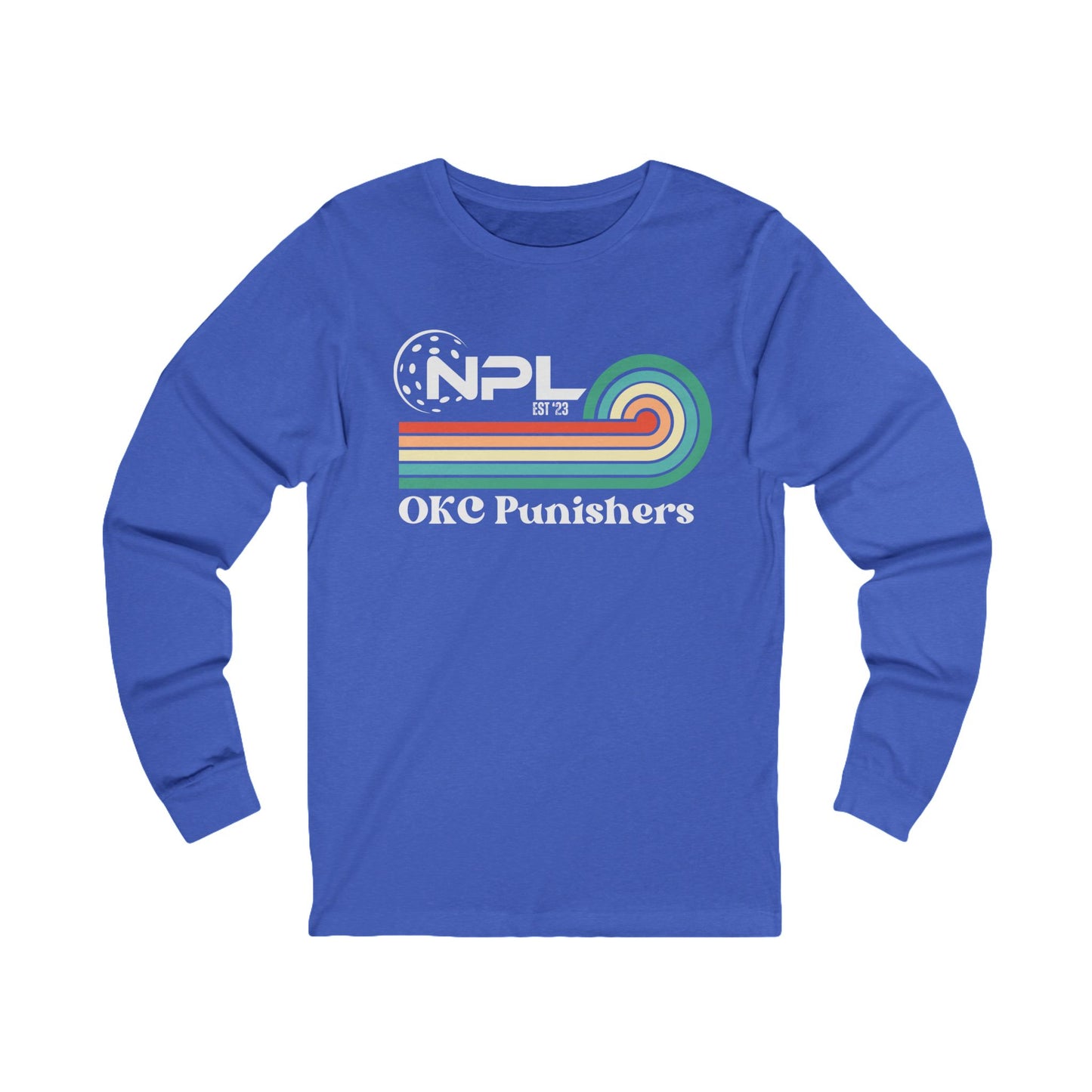 Nelms OKC Punishers Retro Custommized Unisex Jersey Long Sleeve Tee