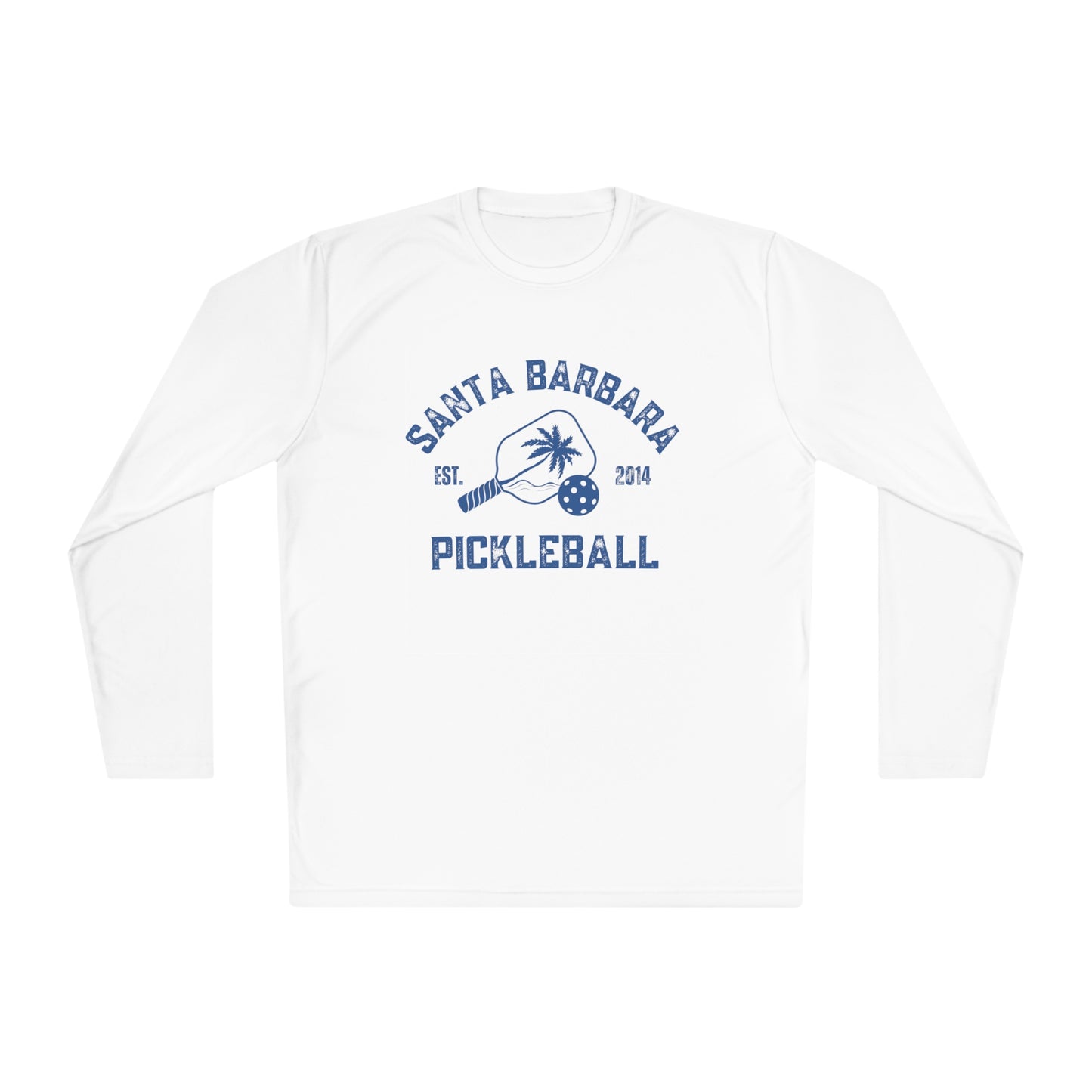 Santa Barbara Pickleball - Unisex Mositure Wicking, spf 40, Lightweight Long Sleeve Tee