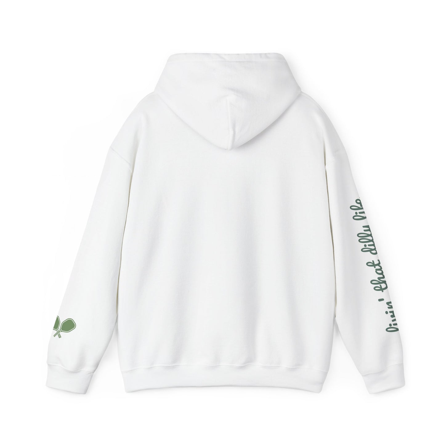 Kosher Pickleball Hoodie - Unisex Heavy Blend™ GREEN print Customize back free - add in instructions