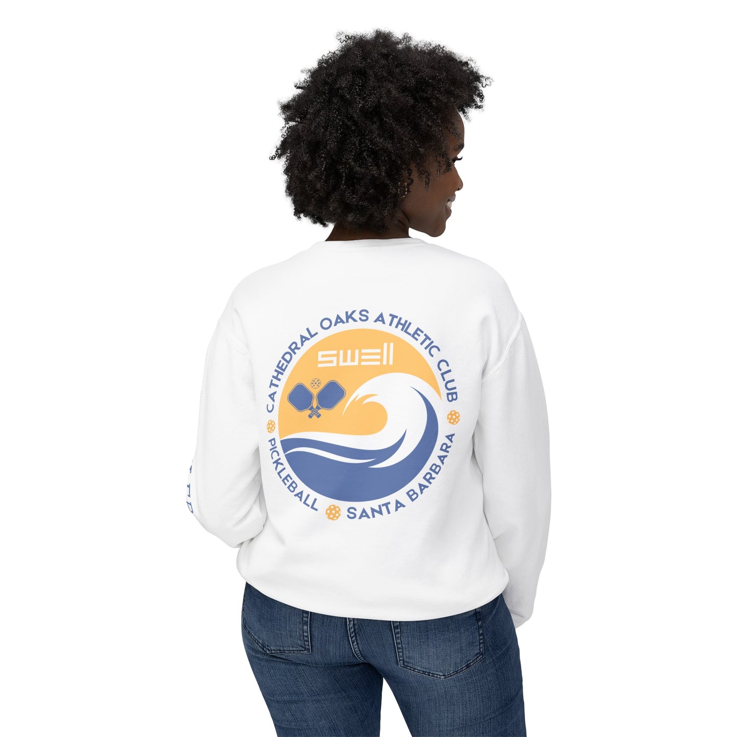 SWELL Pickleball Garment Dyed -Unisex Lightweight Crew