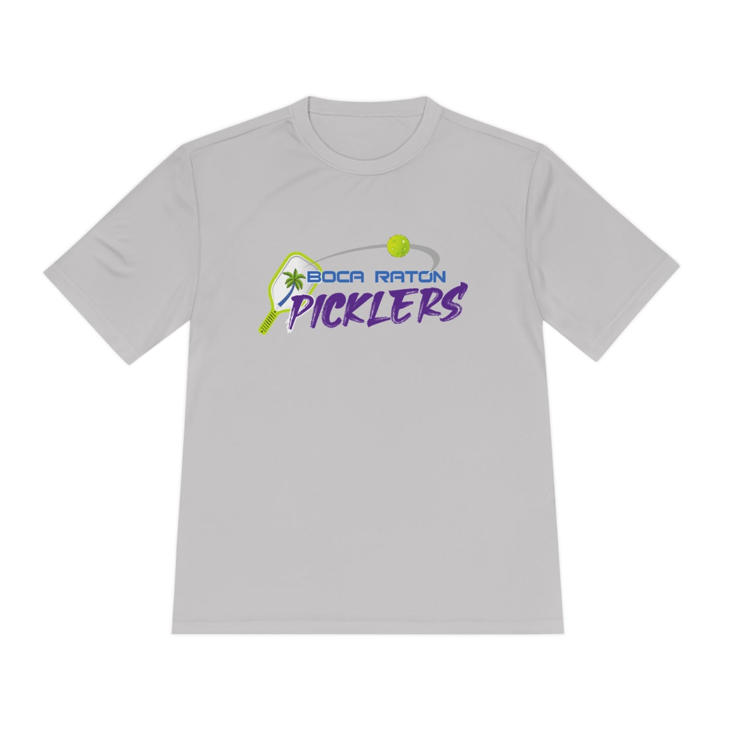 Boca Raton Picklers NPL Team - Unisex (fuller cut) Moisture Wicking T - customize back