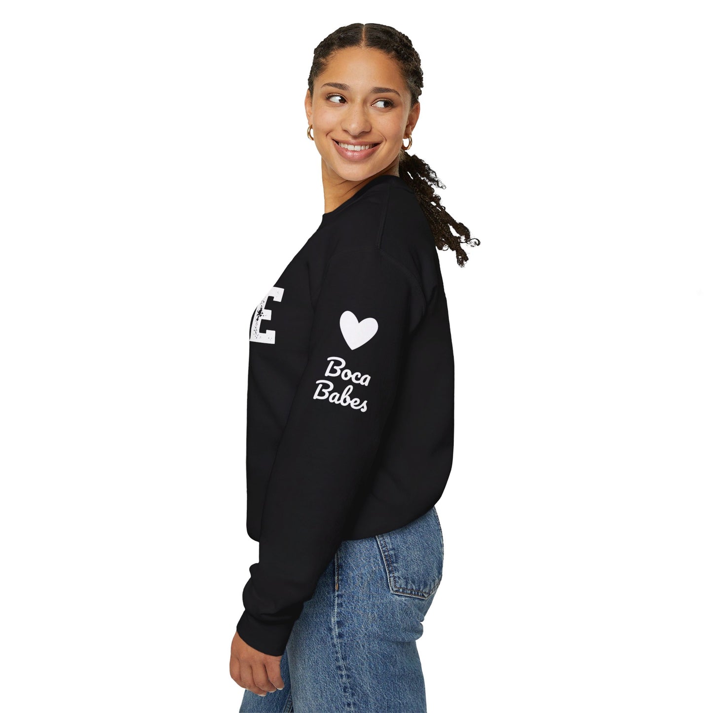 Boca Babes - 50/50 Plush - (heathered & solid colors) personalize sleeve and or back