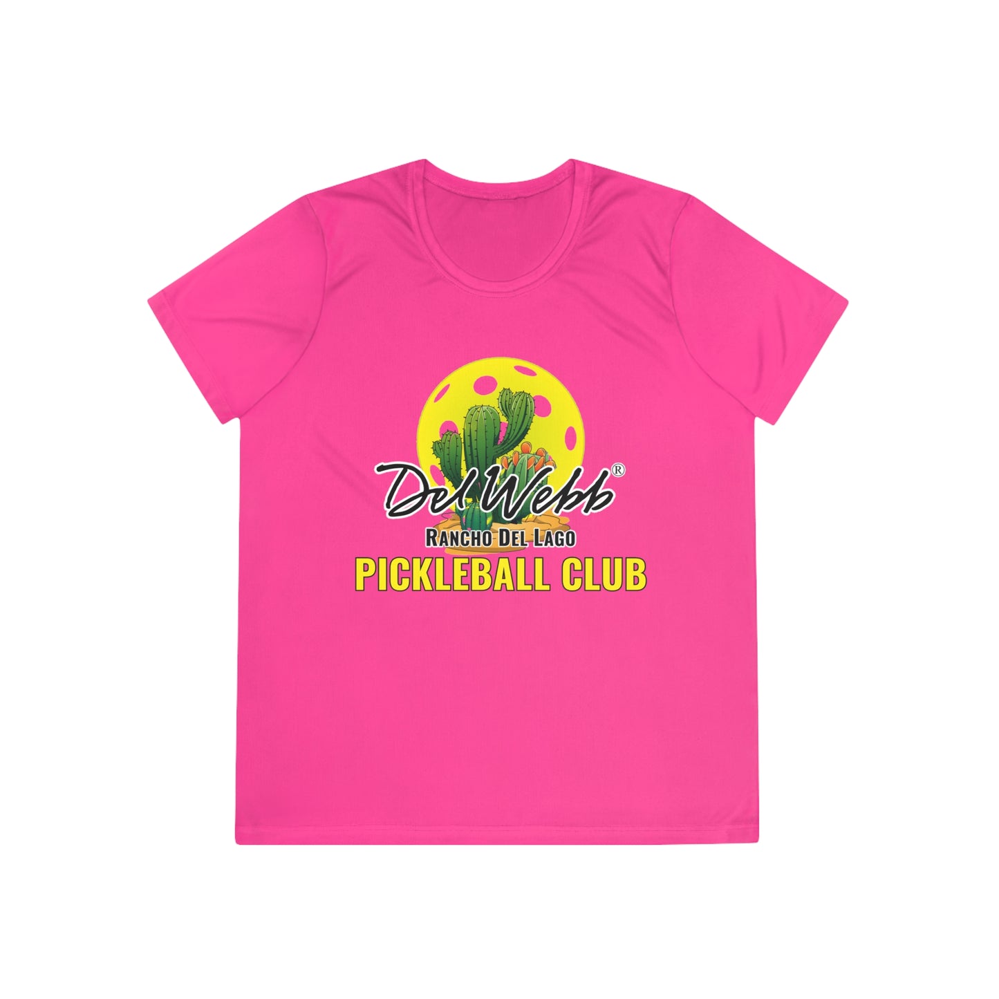 Del Webb Pickleball - Moisture Wicking, SPF 40, Ladies Competitor Tee