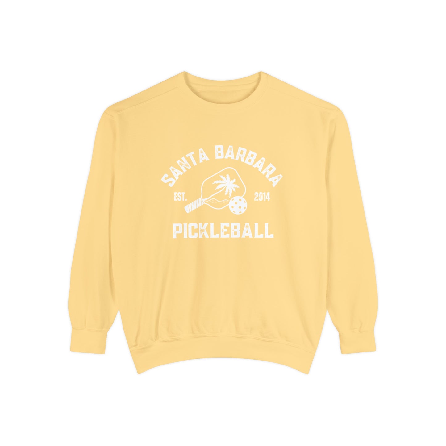 Santa Barbara Pickleball Beachy Comfort Colors -Garment Dyed Crews