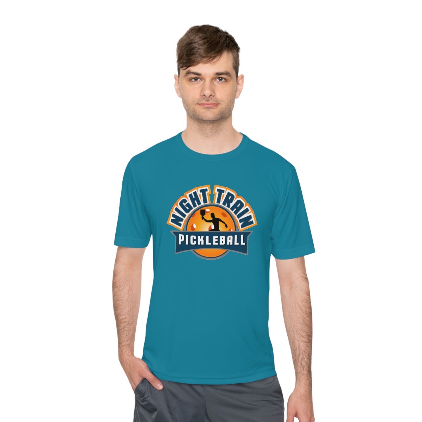 Night Train SPF40 Unisex Men’s Cut Moisture Wicking Tee -