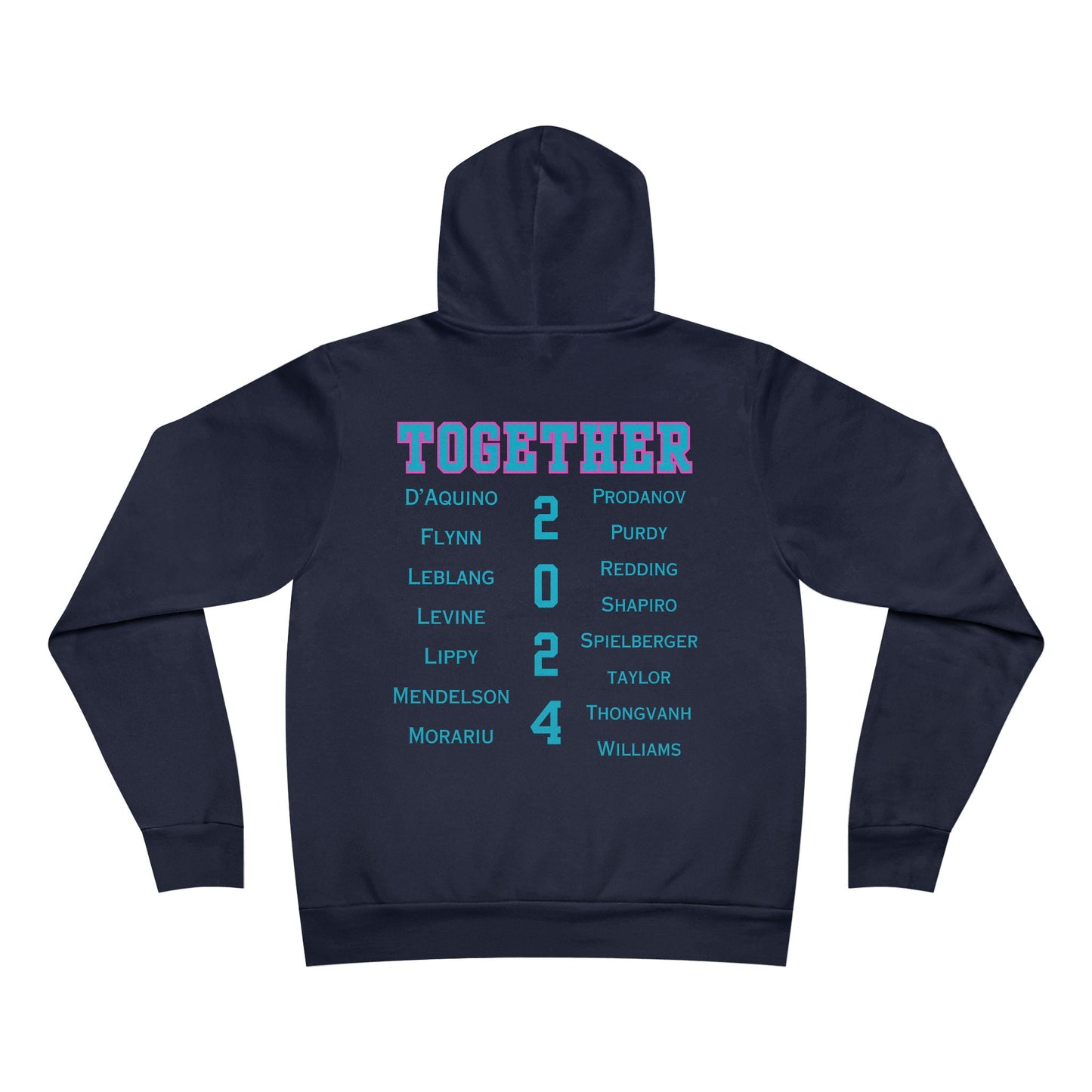 BOCA NPL ‘24 Champions Unisex Soft Sponge Fleece Pullover Hoodie - Player’s names on back