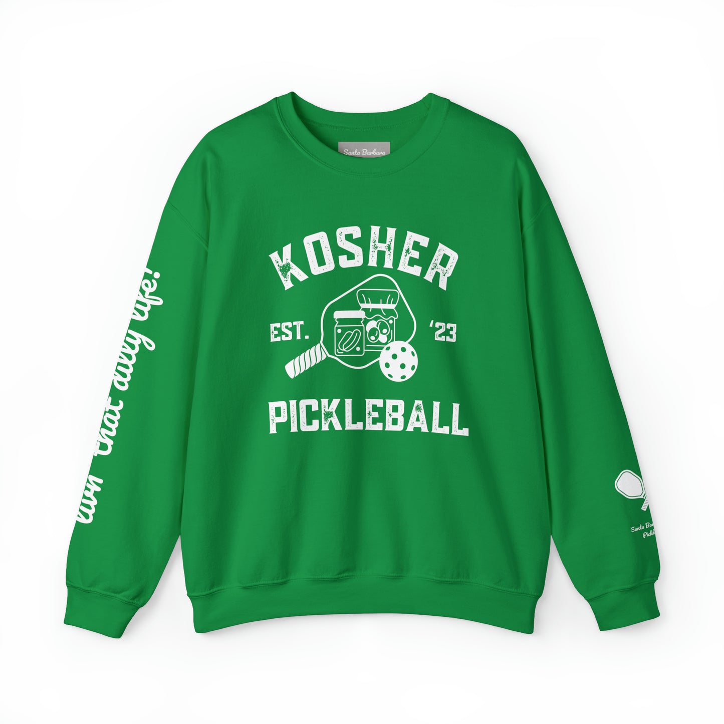 Kosher Pickleball Crew - Livin’ that dilly life! Can add your name to the sleeve please add in notes