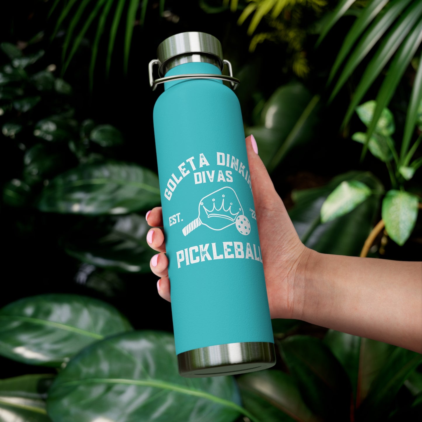 Goleta Dinking Divas - Copper Vacuum Insulated Bottle, 22oz