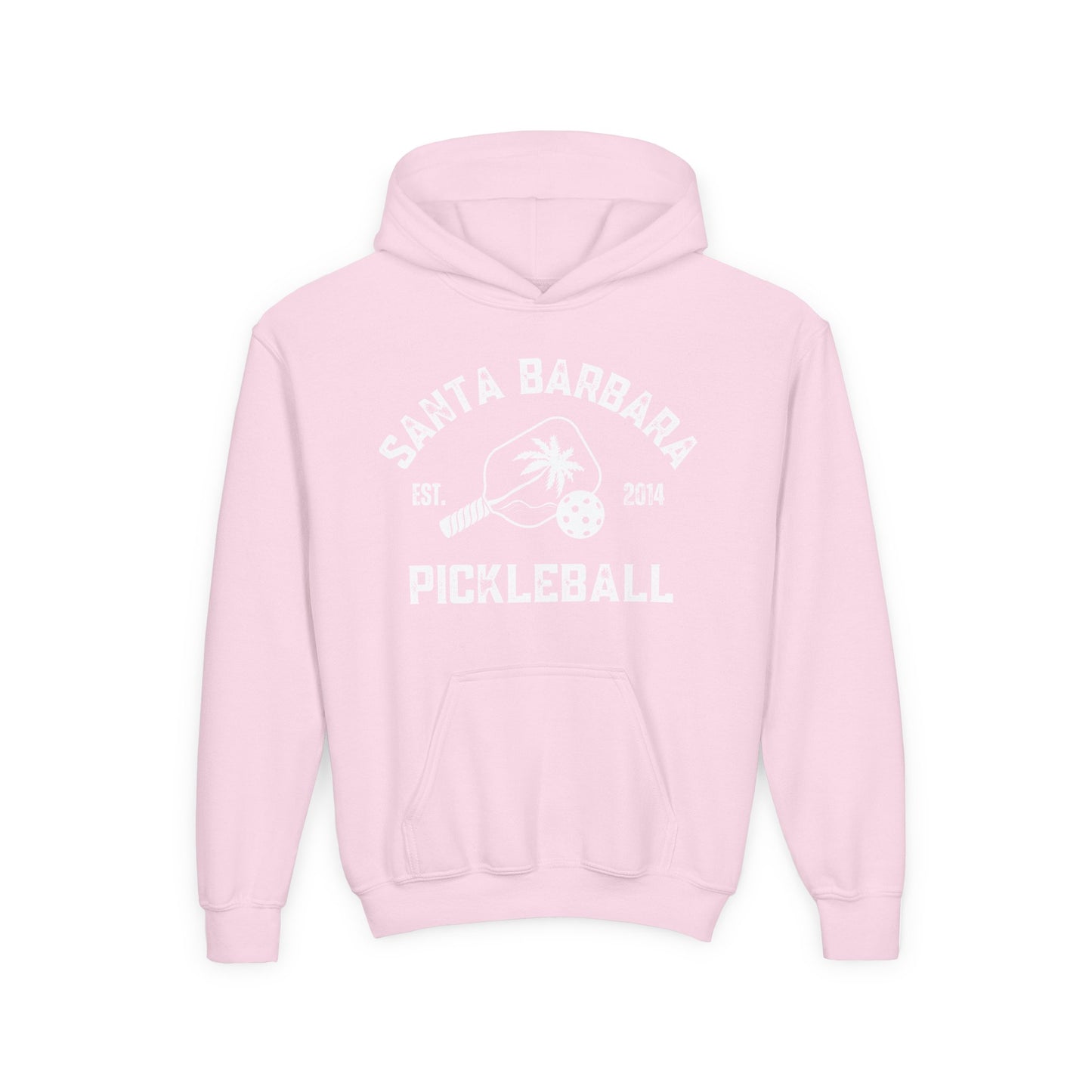 Santa Barbara Pickleball - Youth Heavy Blend Hoodie - add name back
