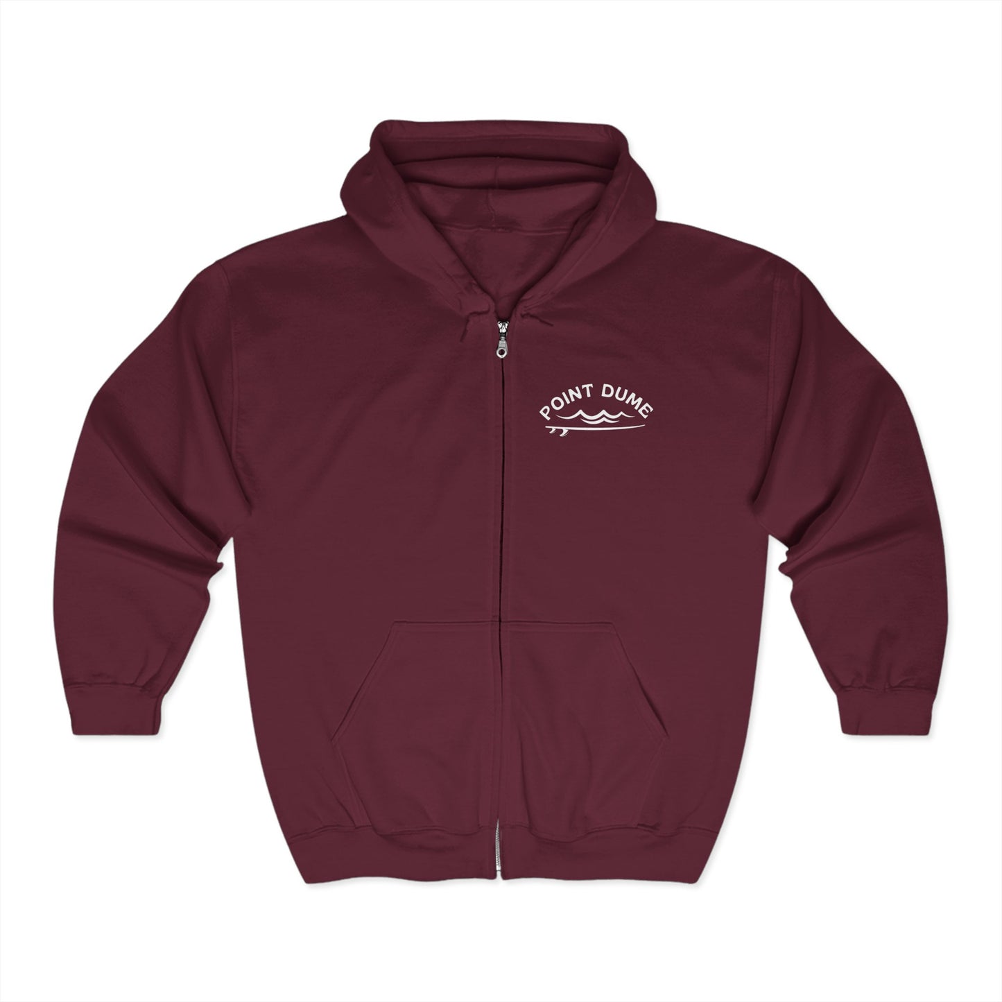 1959 Point Dume Surf Hoodie - Unisex Full Zip Sweatshirt