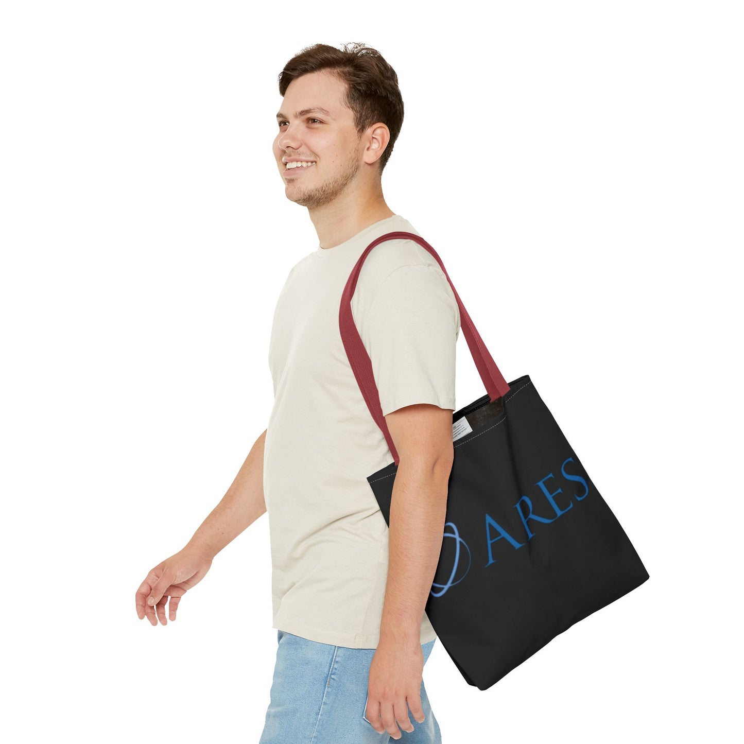 Ares Logo Tote Bag - Stylish Black Carryall for Everyday Use