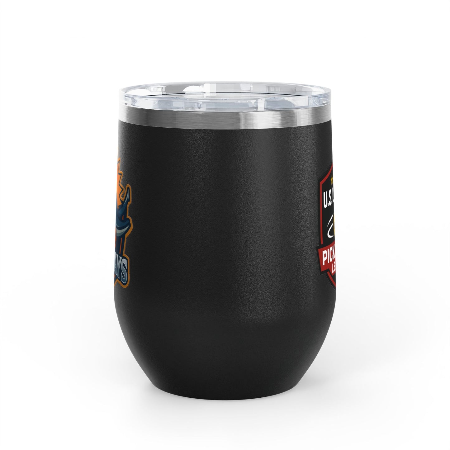 The Del Rays/US Legends Pickleball 2- sided logo Wine Tumbler, 12oz