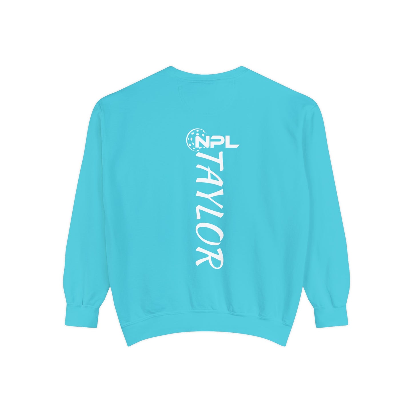 Boca Raton Picklers NPL Team Beachy Garment Dyed Crew - last name on back