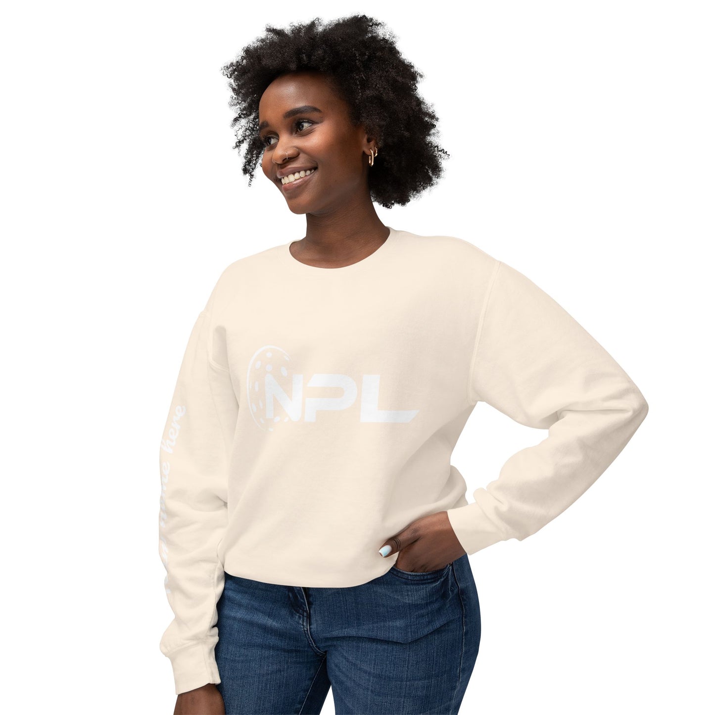 NPL Customize Any Side Unisex Lightweight Garment Dyed Crew