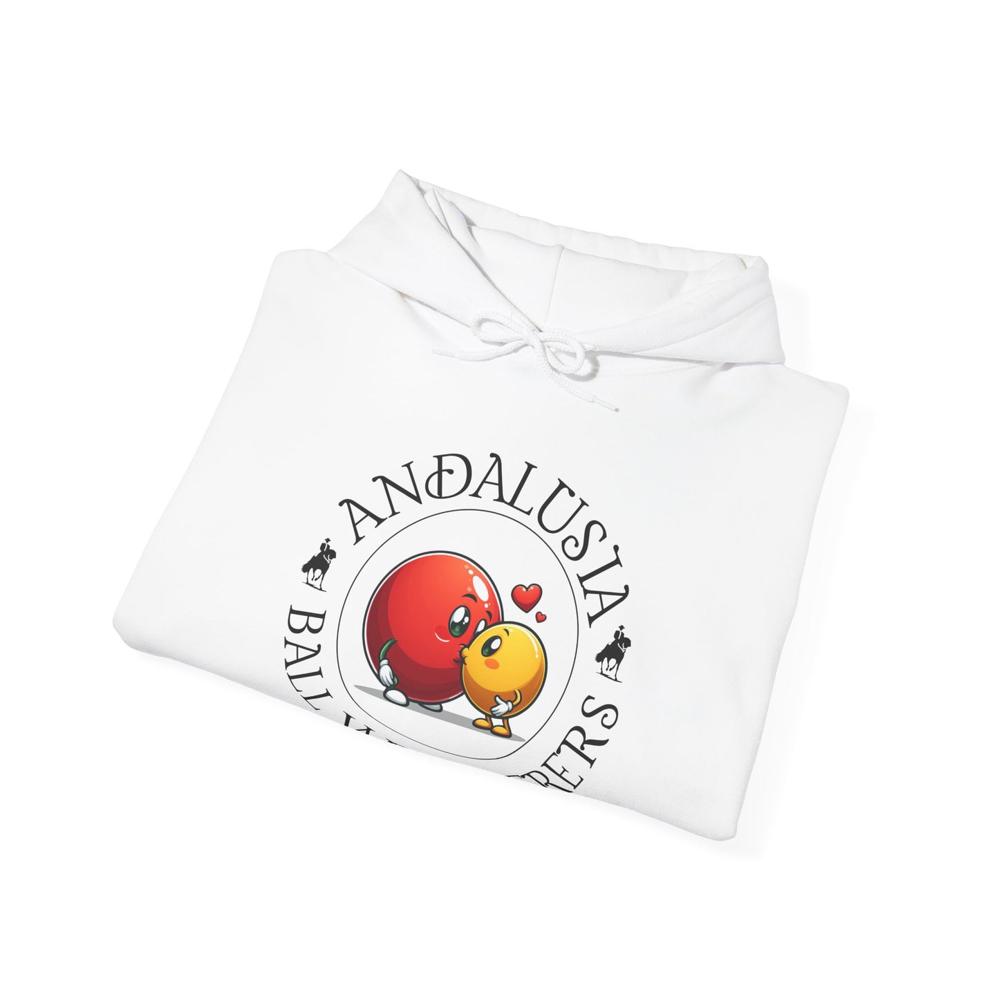 Andalusia Ball Whisperers Unisex 50% cotton/50 poly Hoodie - customize sleeve included