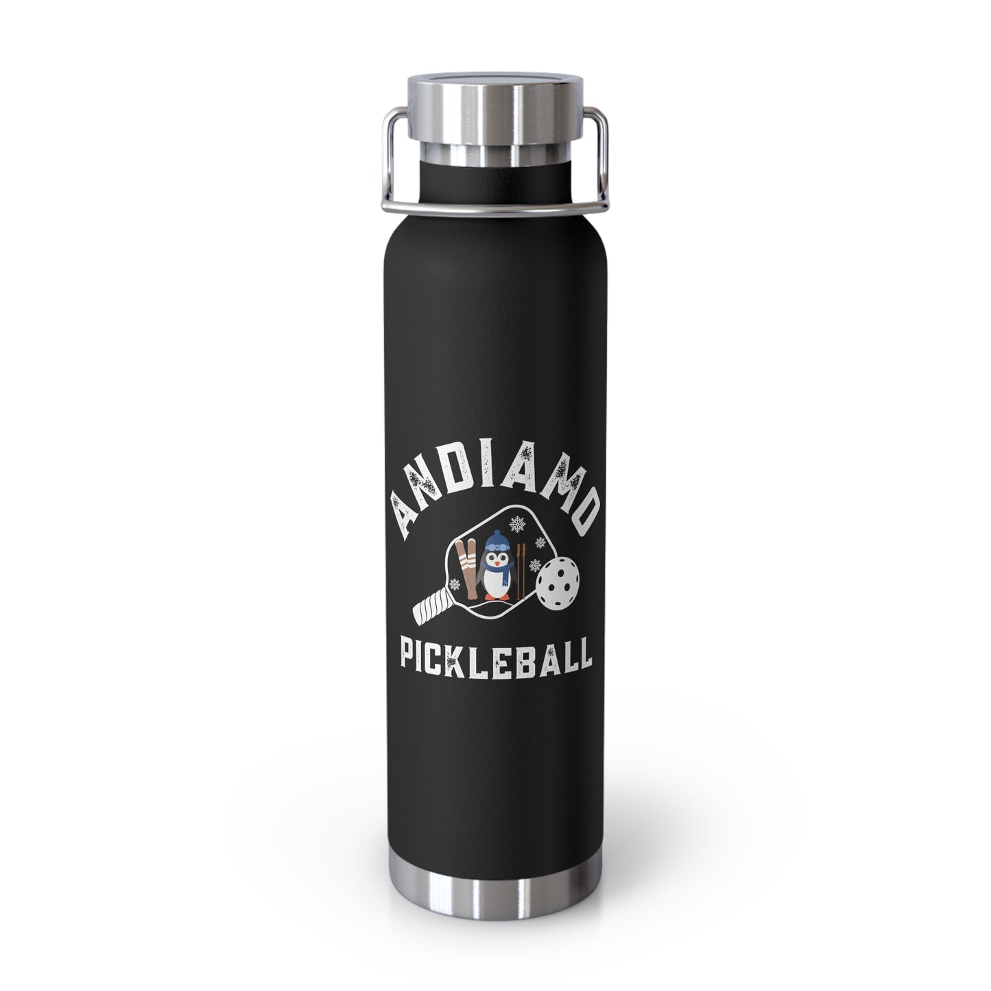 Andiamo Pickleball - Copper Vacuum Insulated Bottle, 22oz