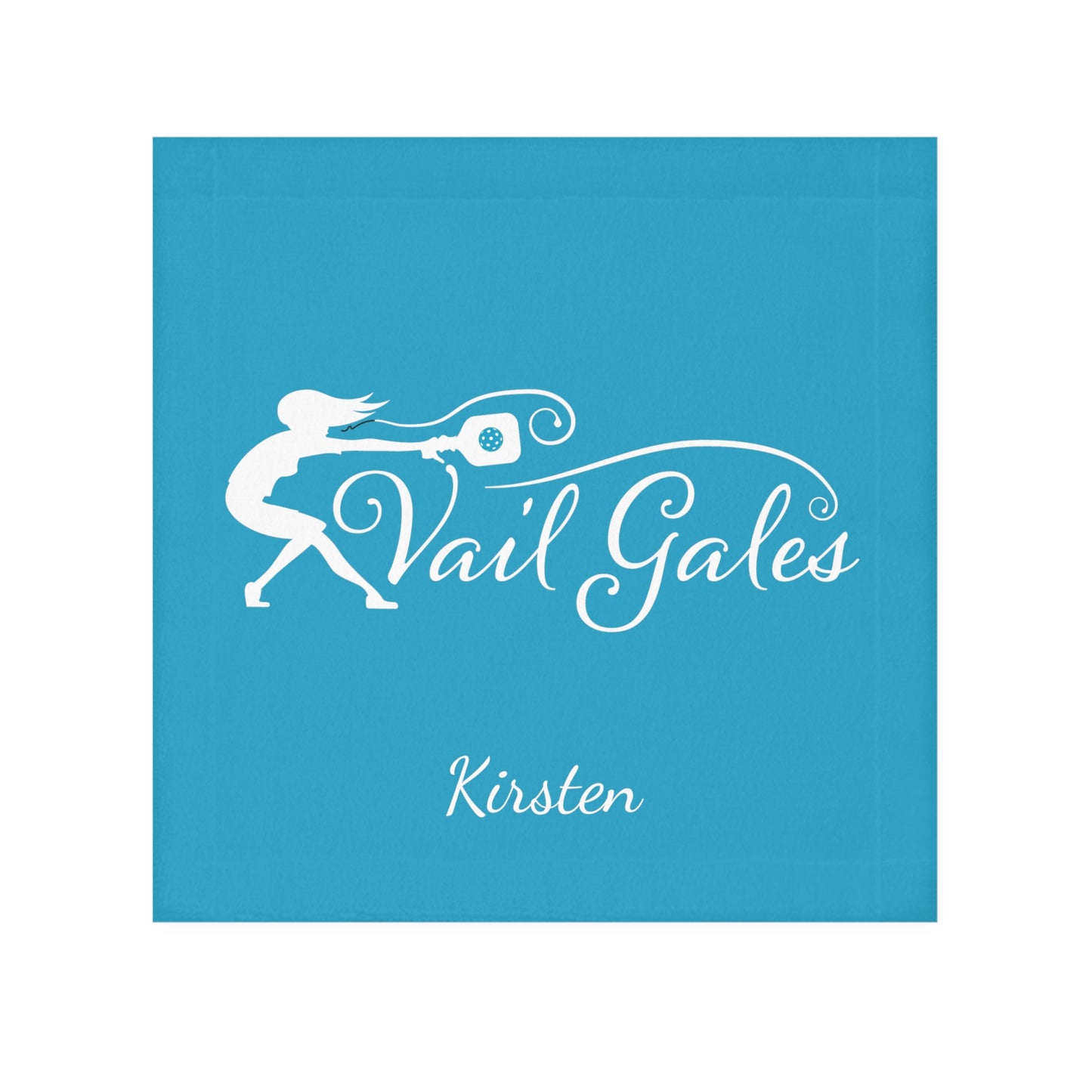 Vail Gales Pickleball Face Towel Turquoise - Customize