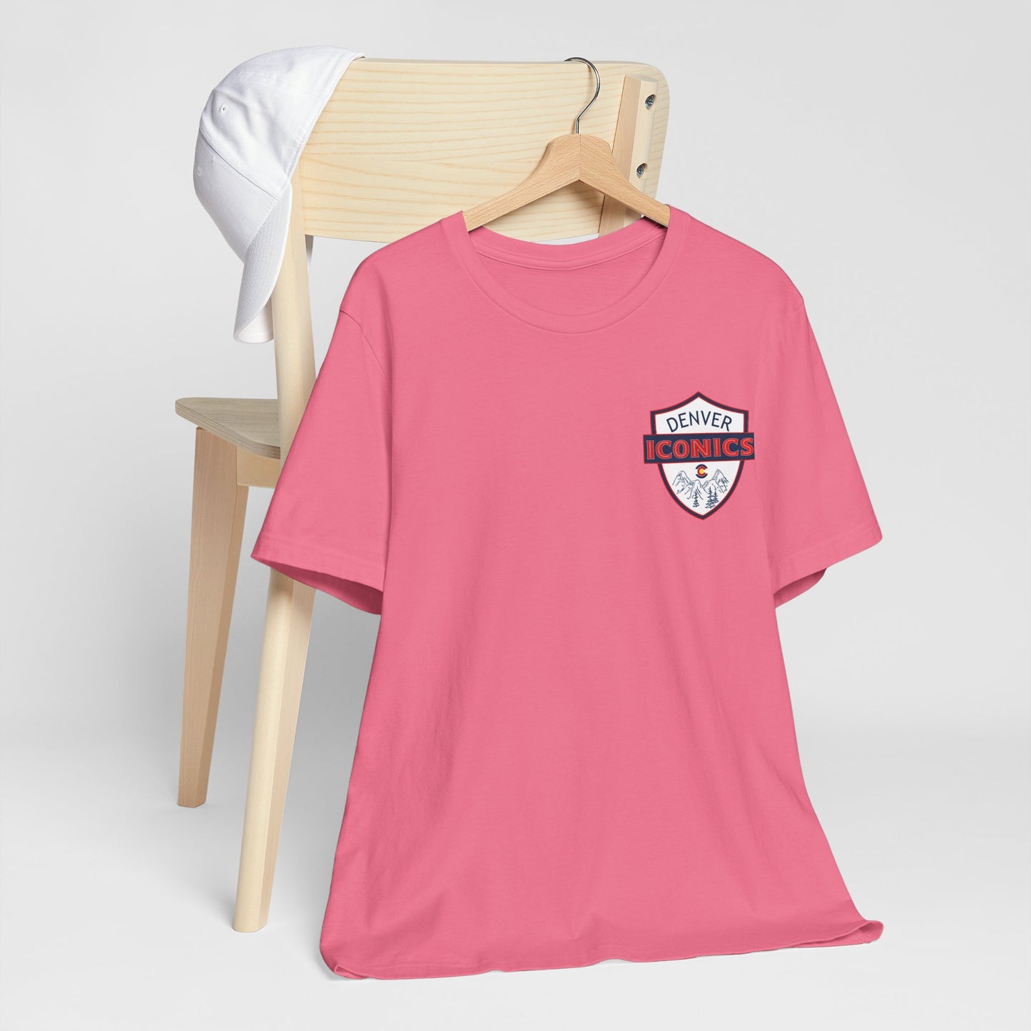 Denver Iconics Unisex Jersey Short Sleeve Tee - 100% cotton Bella Canvas - add name to back