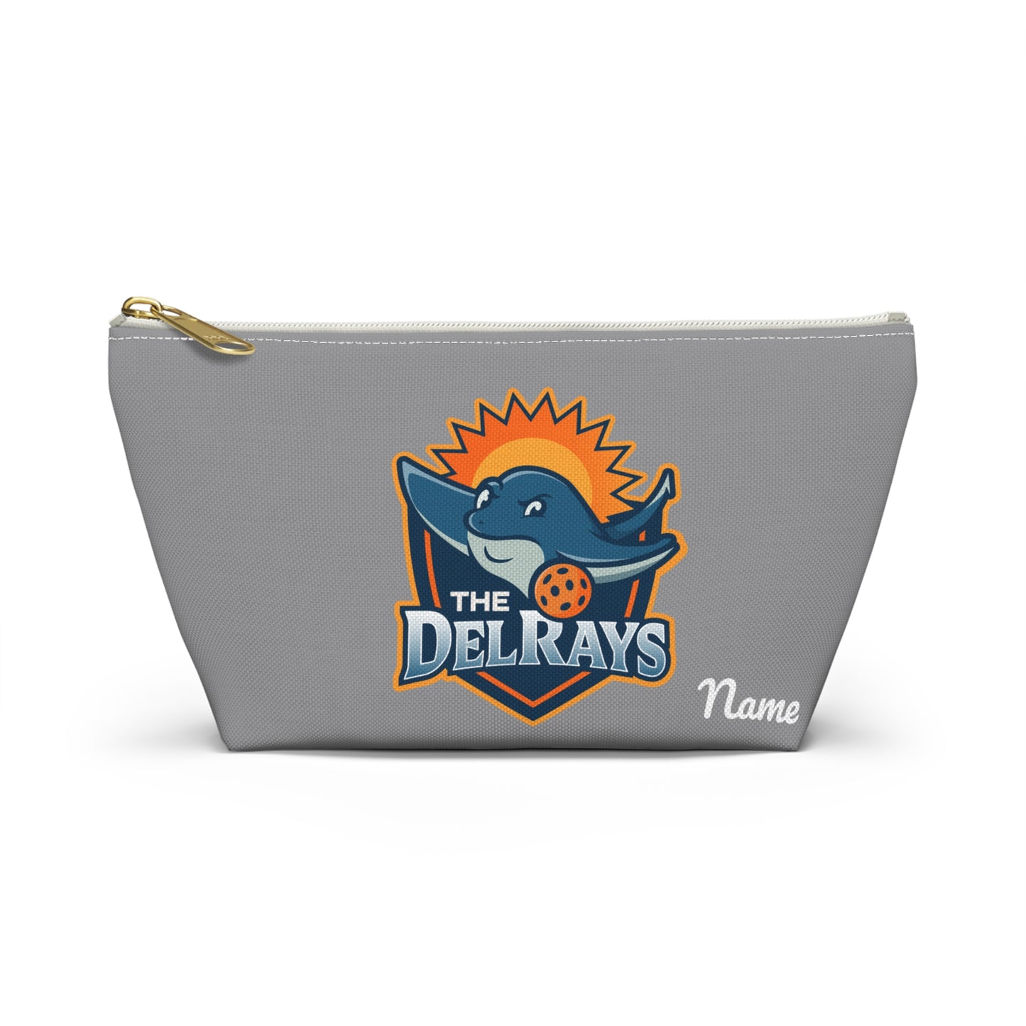The Del Rays/US Legends Pickleball 2 sided logos -Personalized Accessory Pouch w T-bottom
